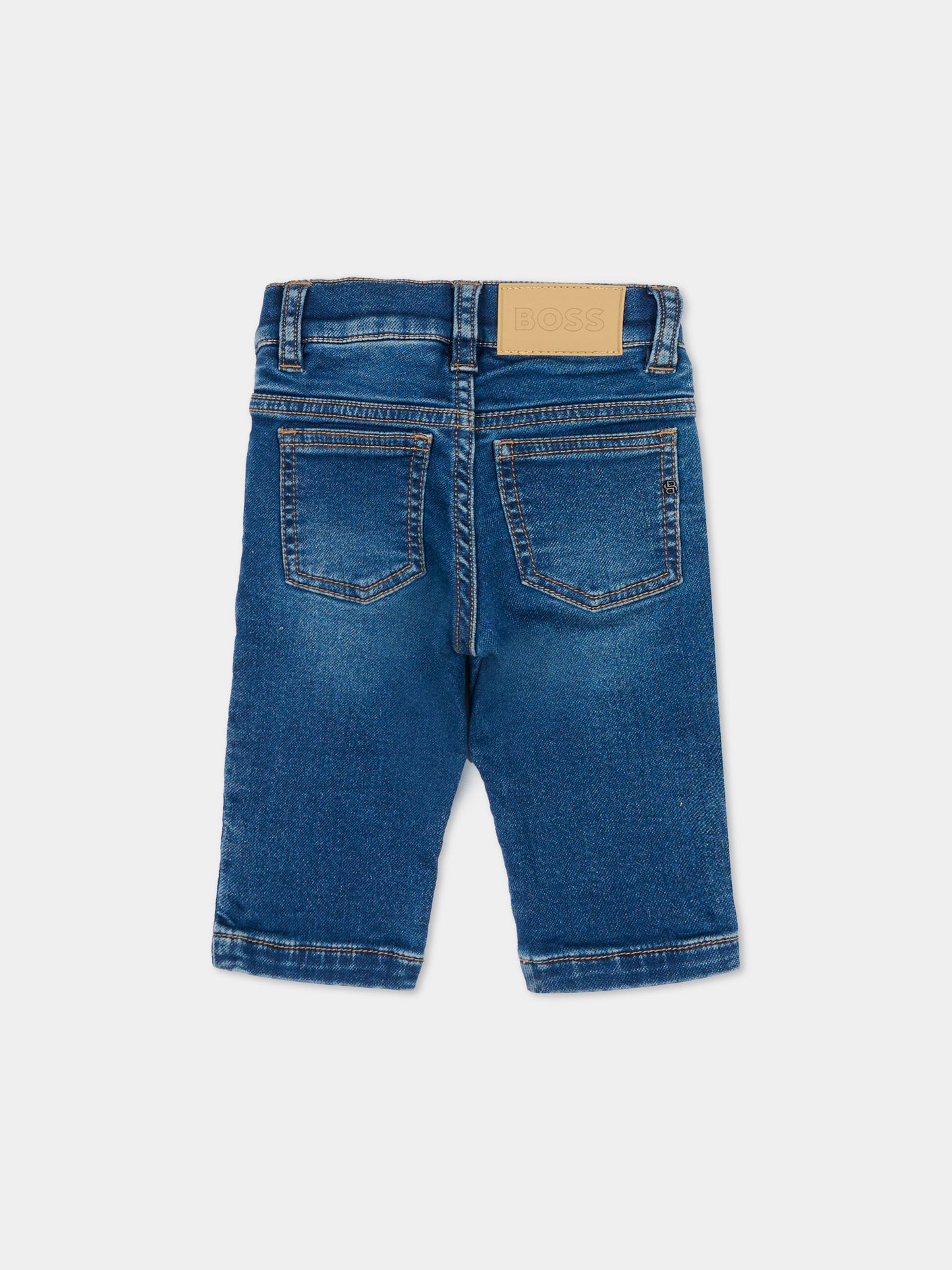 Jeans denim per neonato con logo,Boss,J52857 Z78