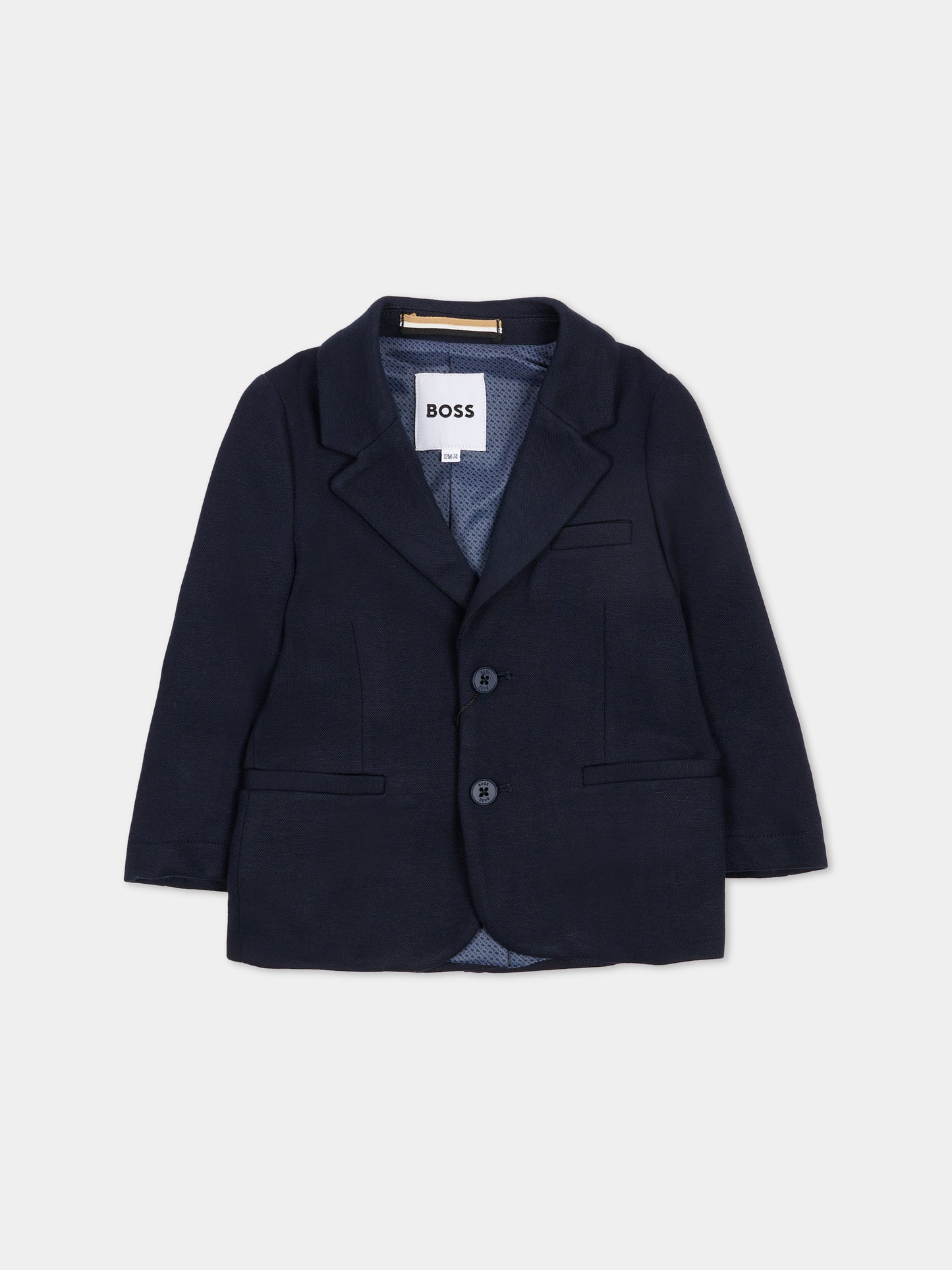 Giacca blu per neonato,Boss,J52864 862