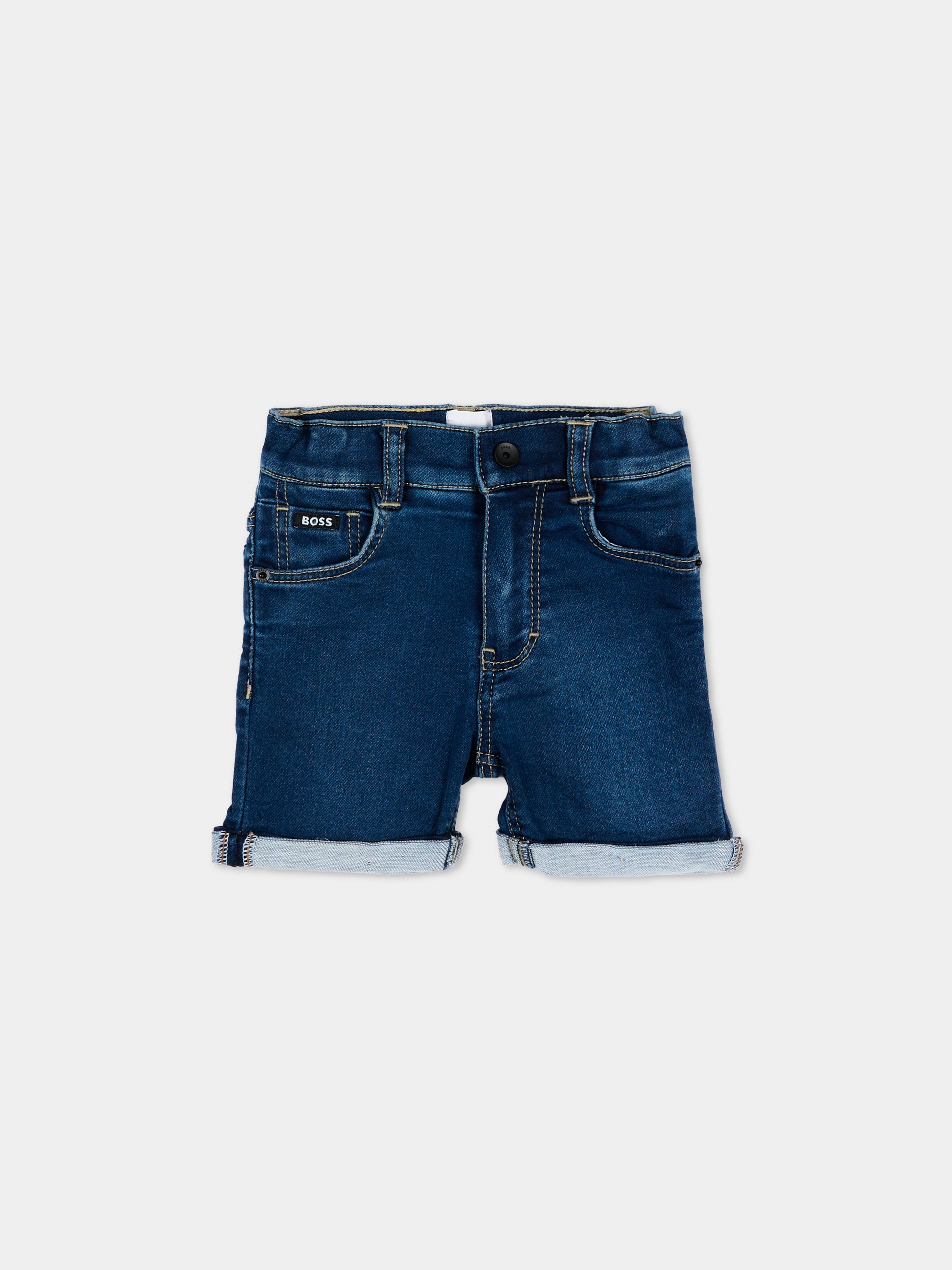 Shorts denim per neonato,Boss,J52872 Z07