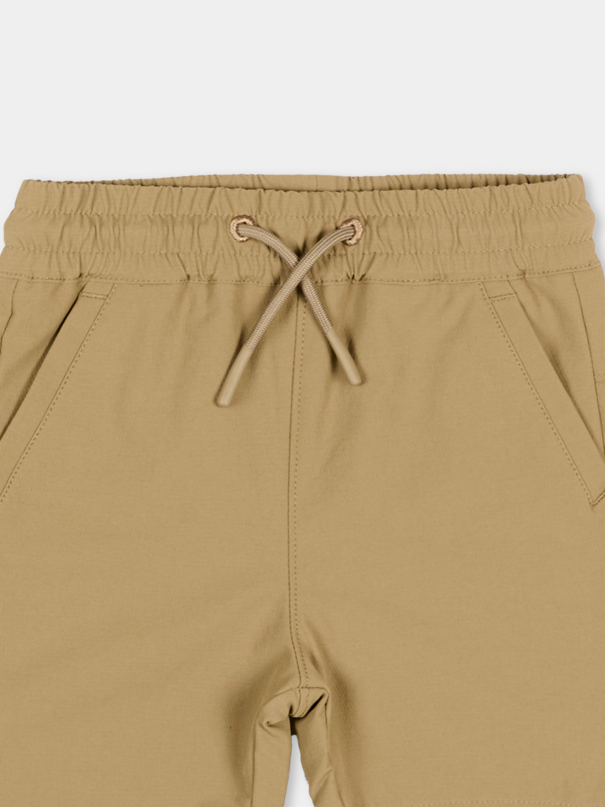 Shorts beige per neonato con logo,Boss,J52876 295