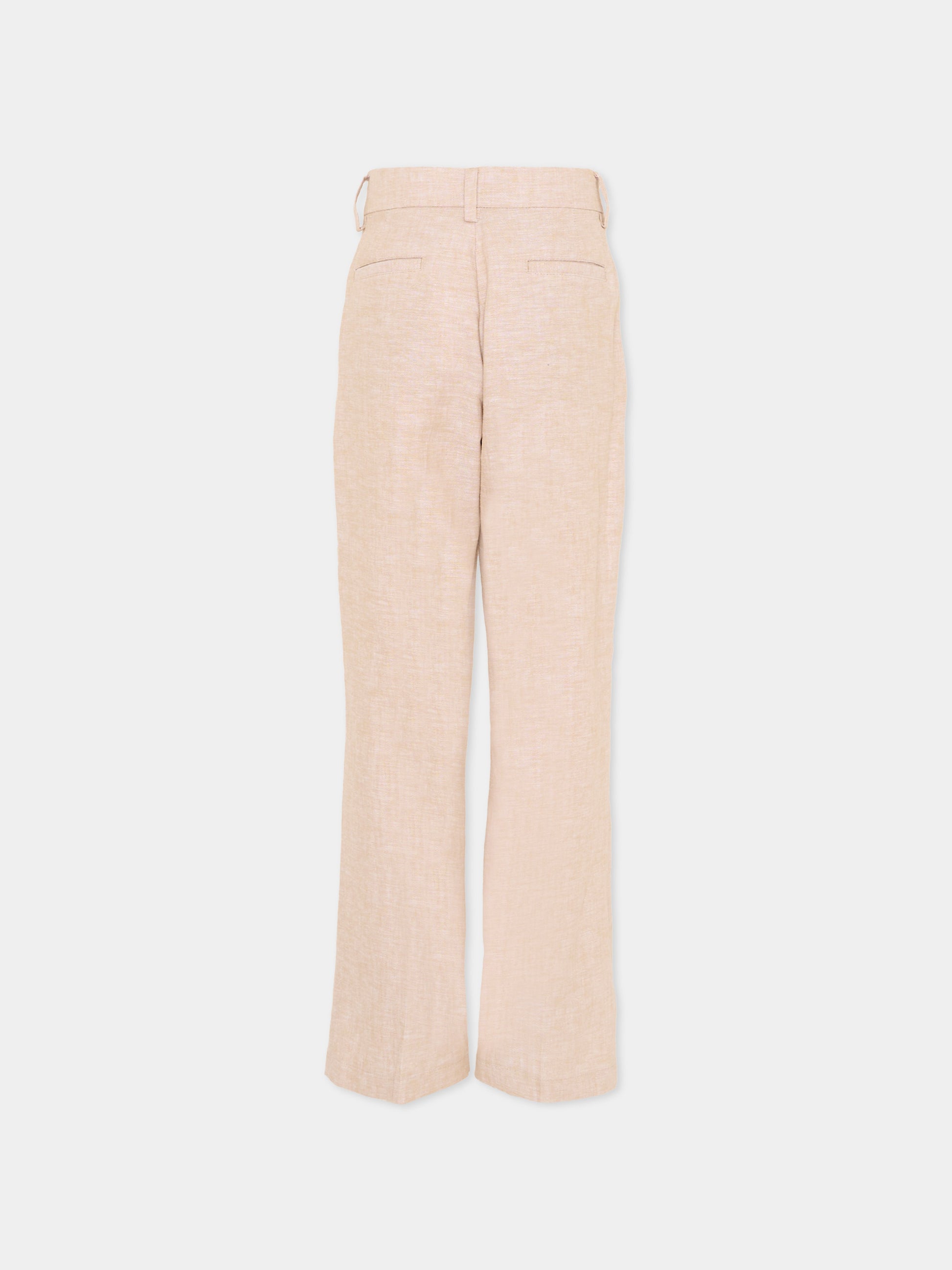 Pantaloni eleganti beige per bambino,Boss,J52917 249