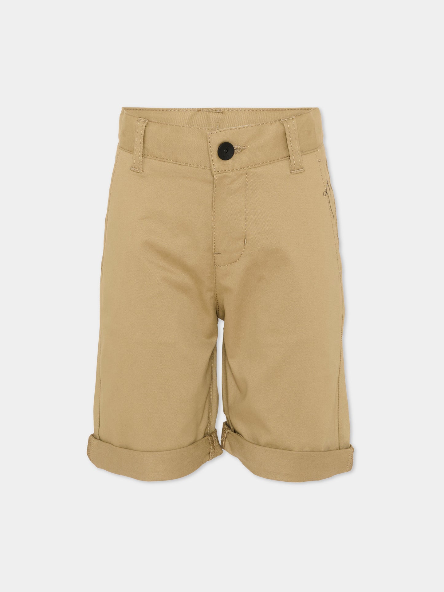 Shorts beige per bambino,Boss,J52921 295