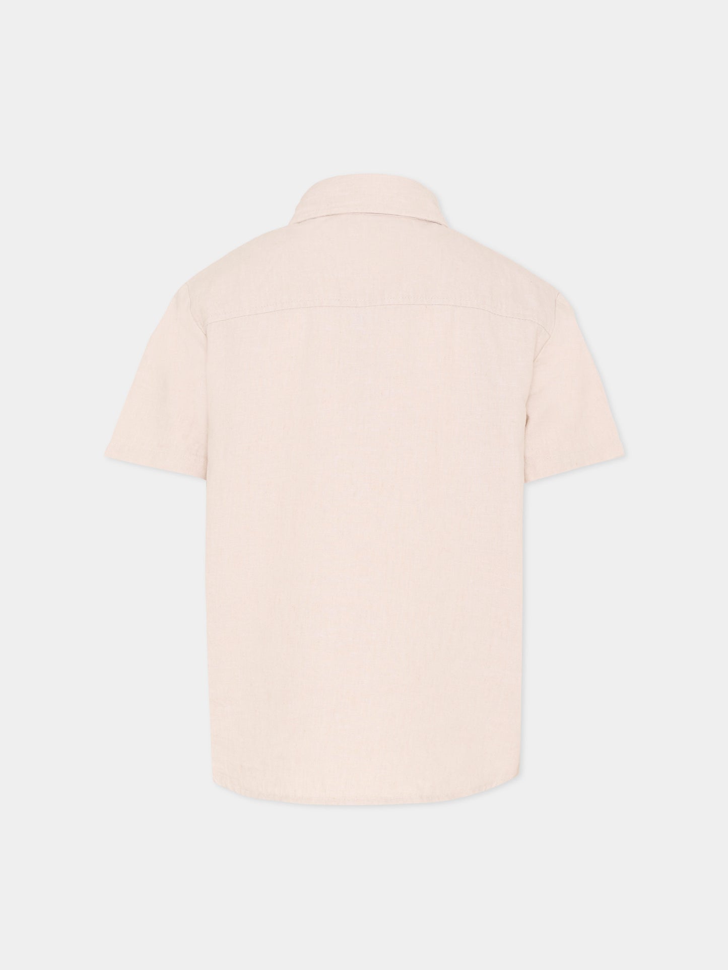 Camicia beige per bambino con logo,Boss,J52942 130