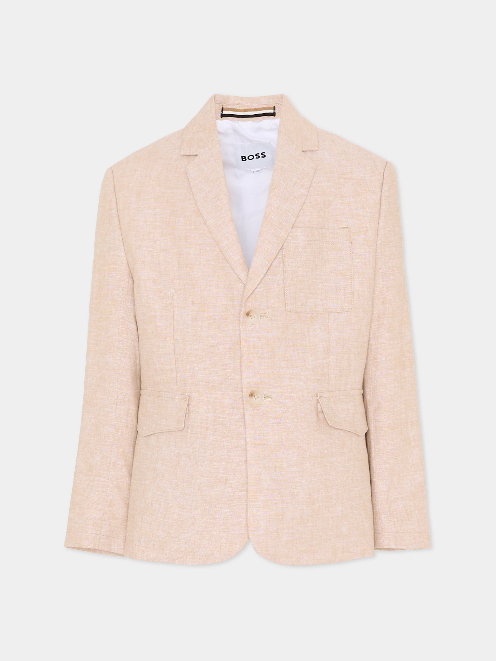 Giacca beige per bambino,Boss,J52992 249