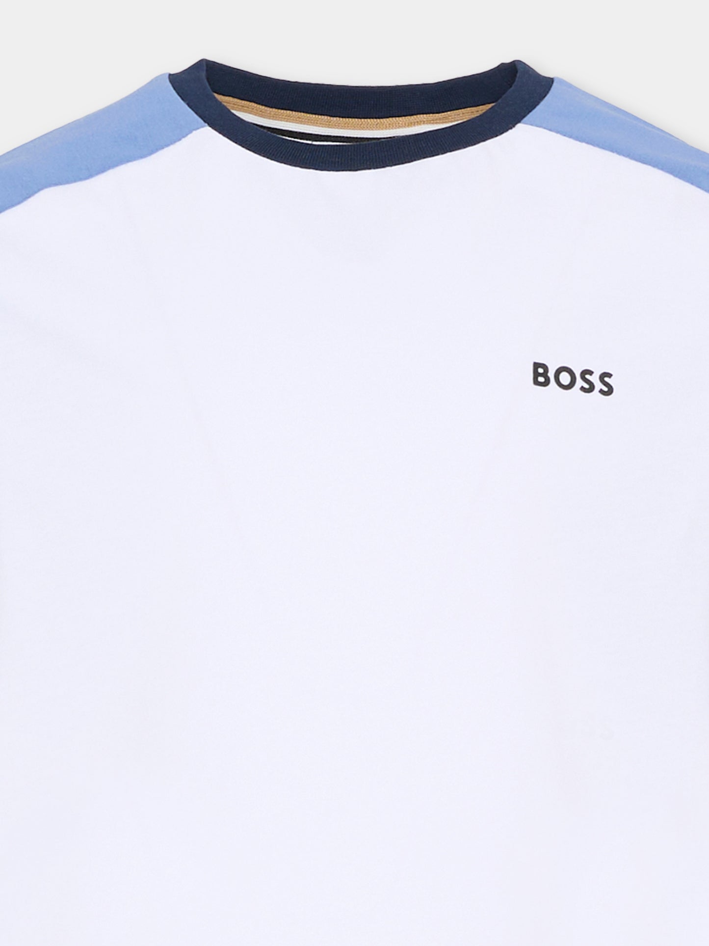 Completo multicolor per bambino con logo blu,Boss,J53006 849