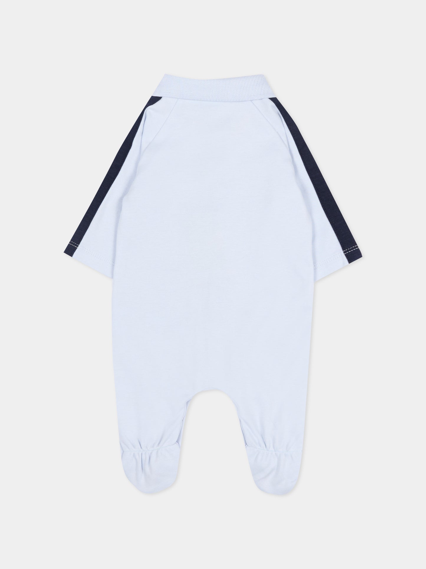 Tutina celeste per neonato con logo,Boss,J53041 771