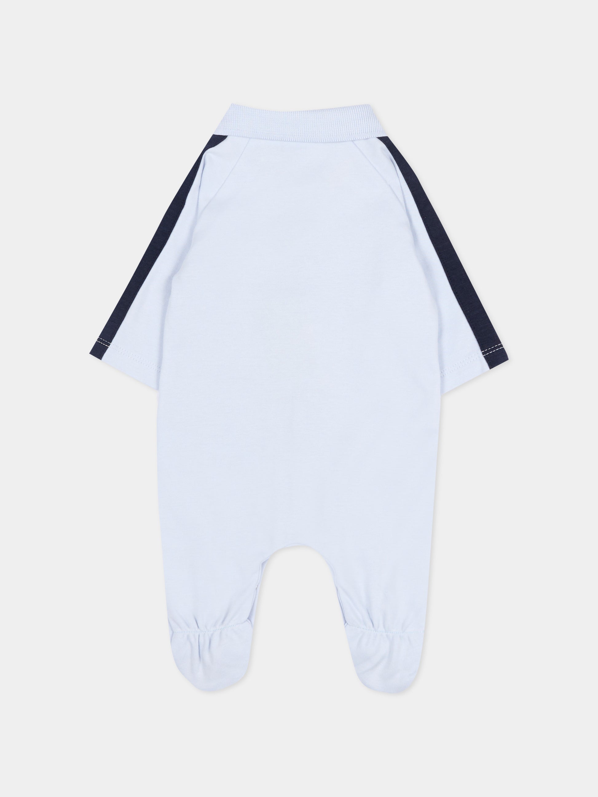 Tutina celeste per neonato con logo,Boss,J53041 771