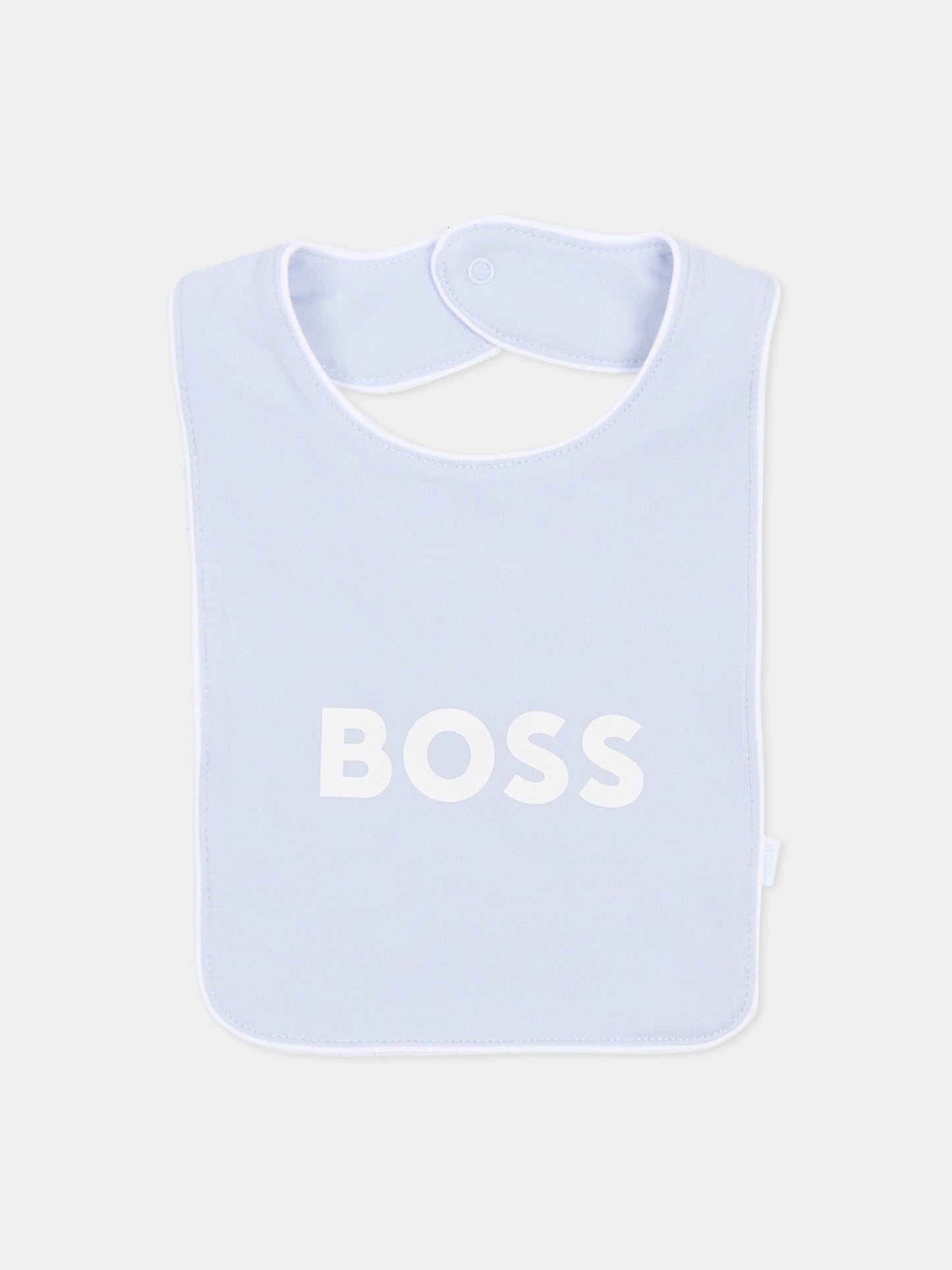 Set tutine celeste per neonato con logo,Boss,J53045 771