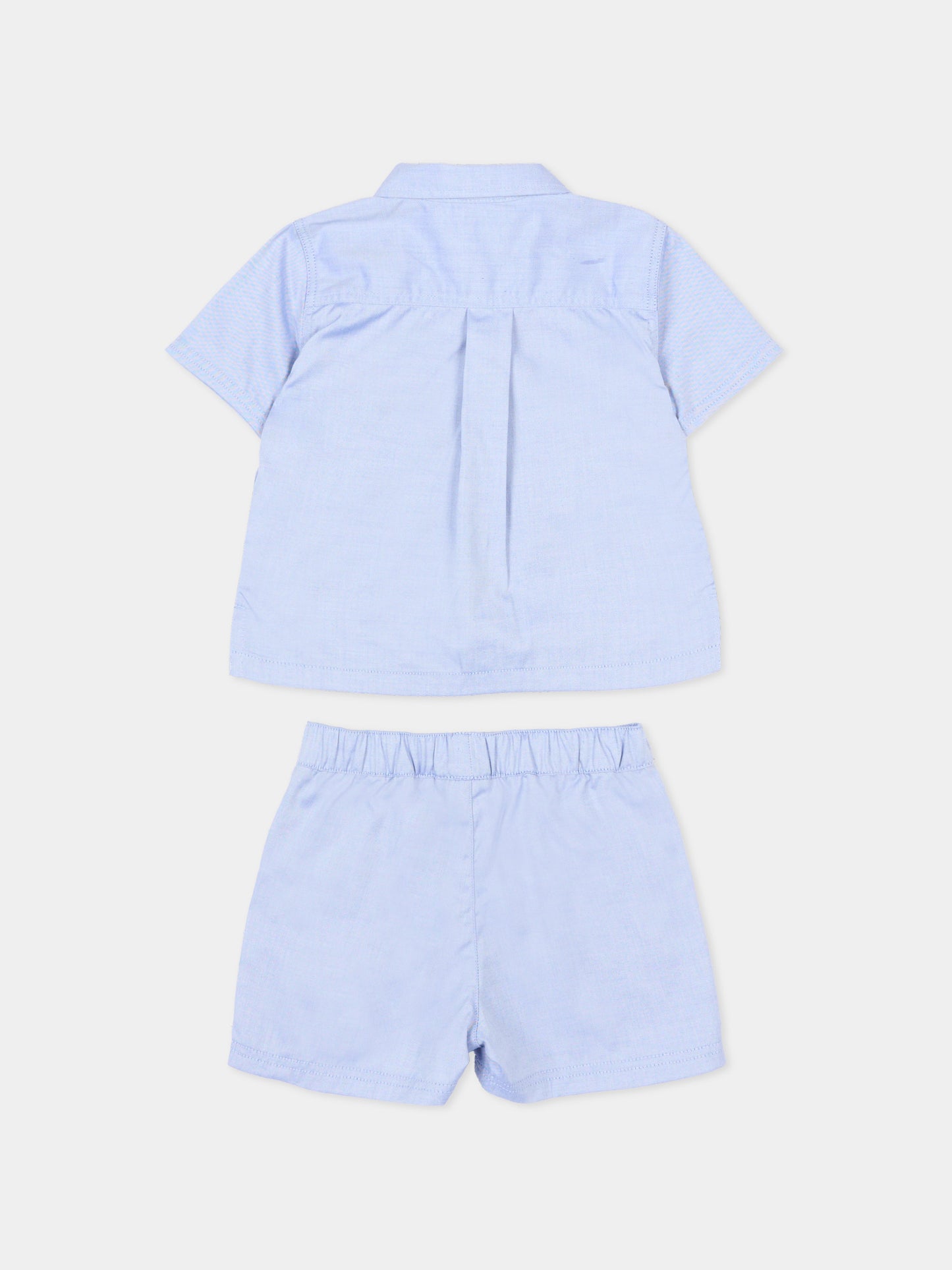 Completo sportivo celeste per neonato con logo,Boss,J53054 813