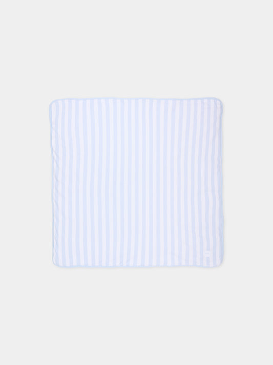 Coperta celeste per neonato con logo,Boss,J53093 771