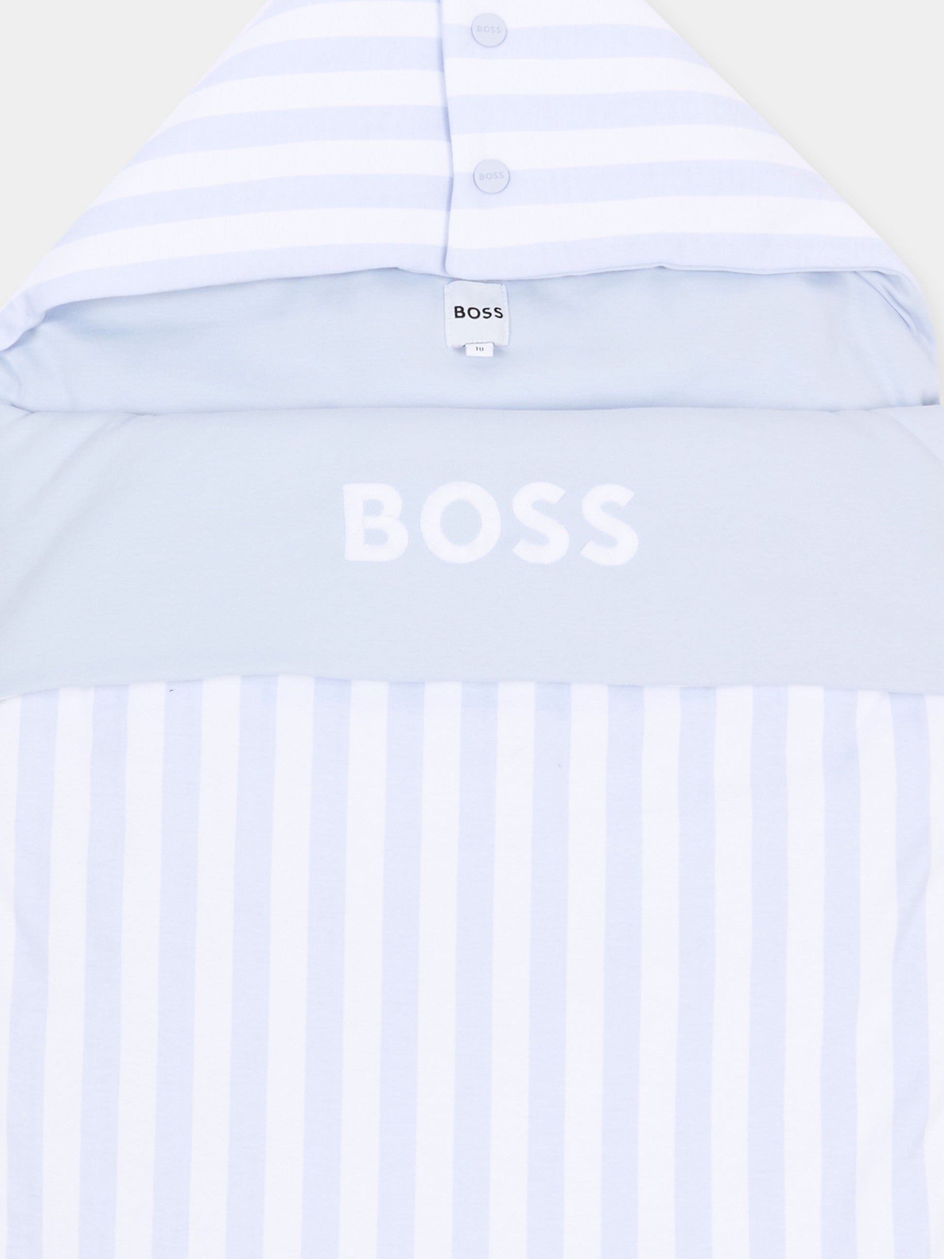 Sacco nanna celeste a righe per neonato,Boss,J53099 771