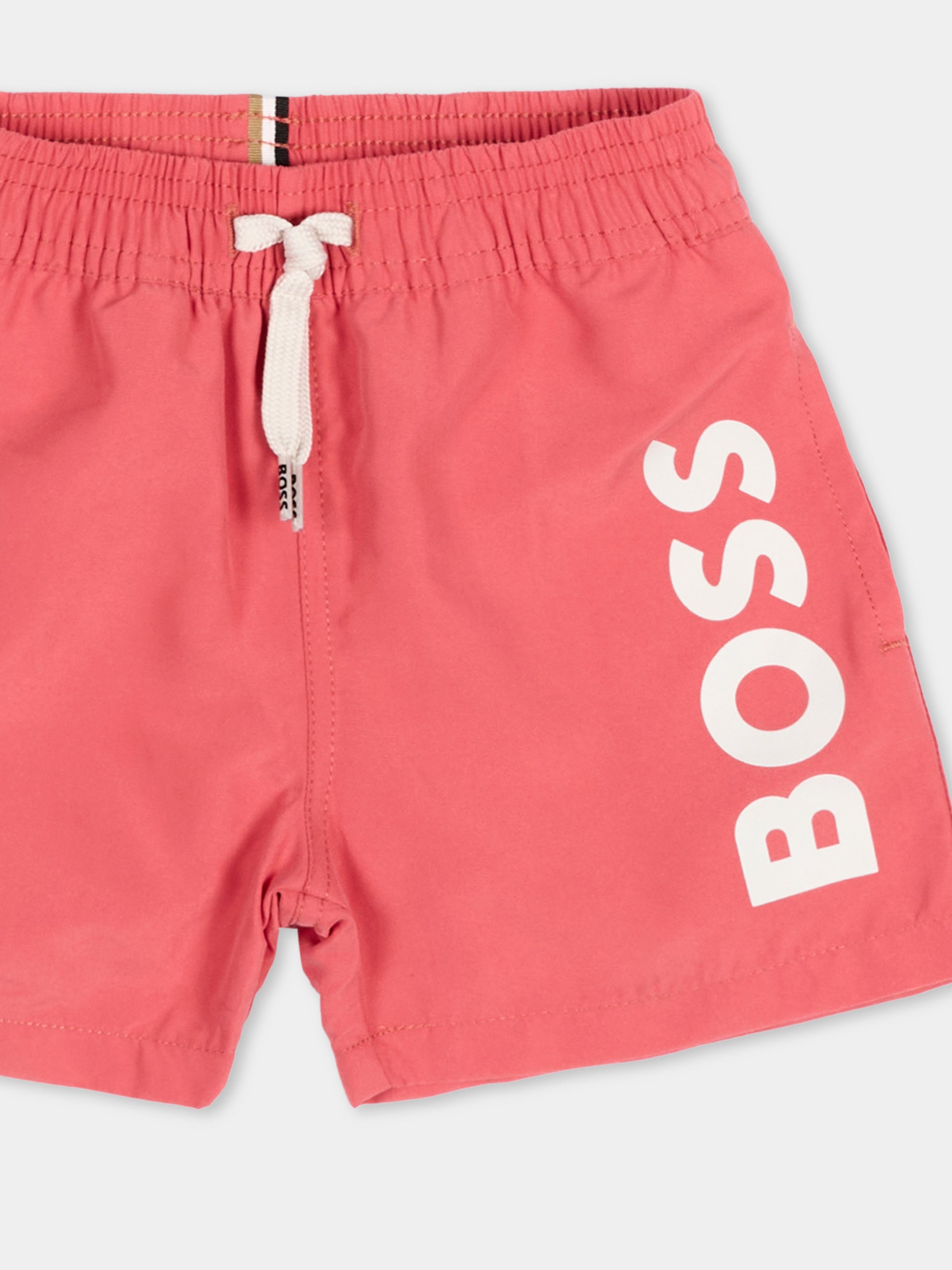 Boxer mare rosso per neonato con logo,Boss,J53172 48B
