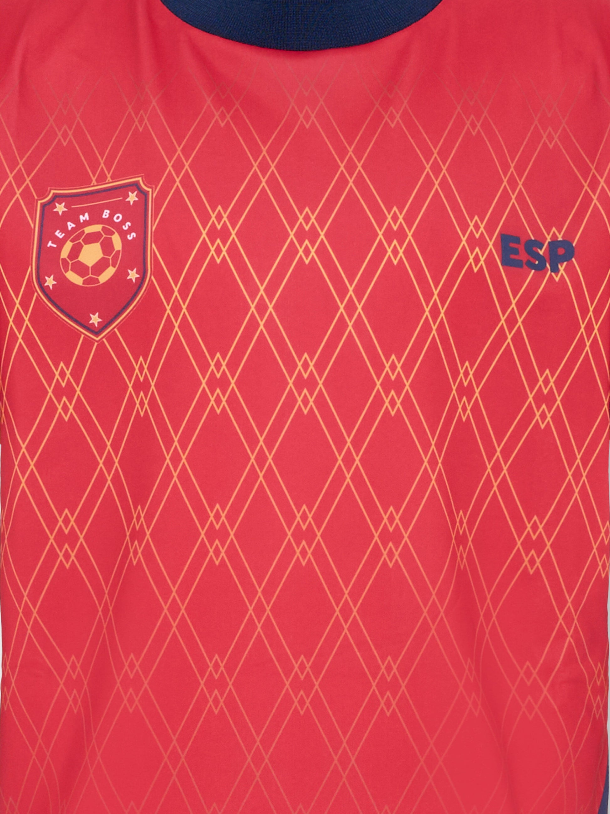 T-Shirt rossa per bambino nazionale Spagna,Boss,J53254 978