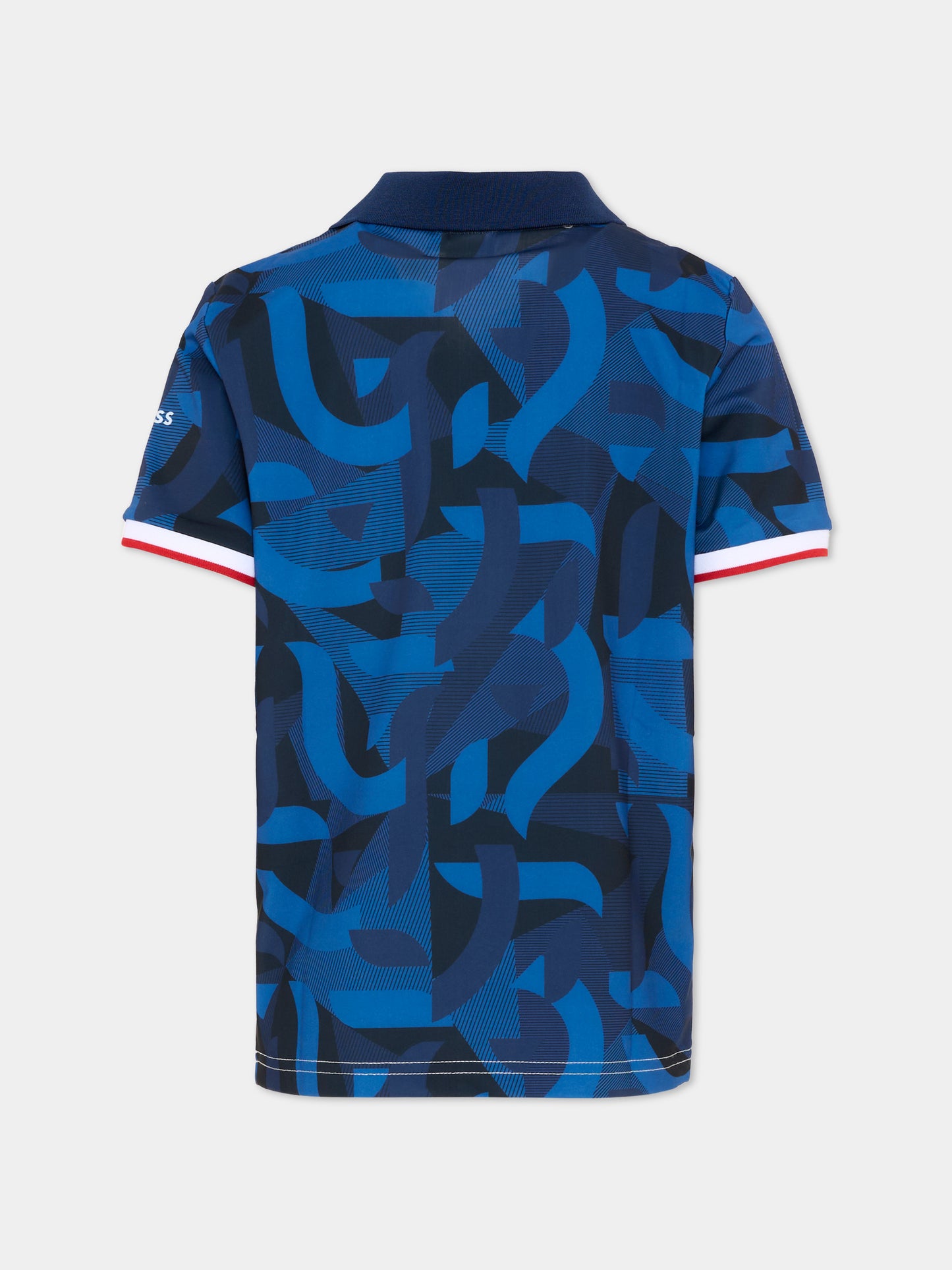 T-Shirt bianca per bambino stampa Francia,Boss,J53257 10P