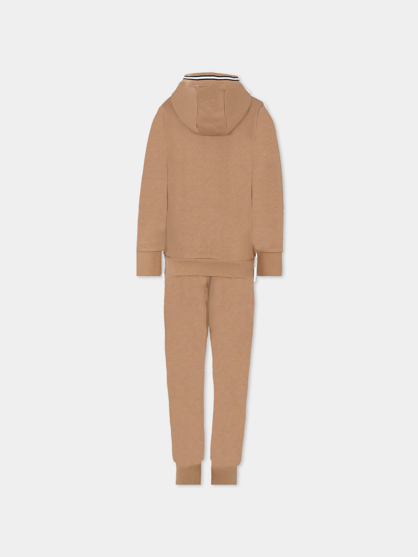 Completo beige per bambino con logo,Boss,J51135 269