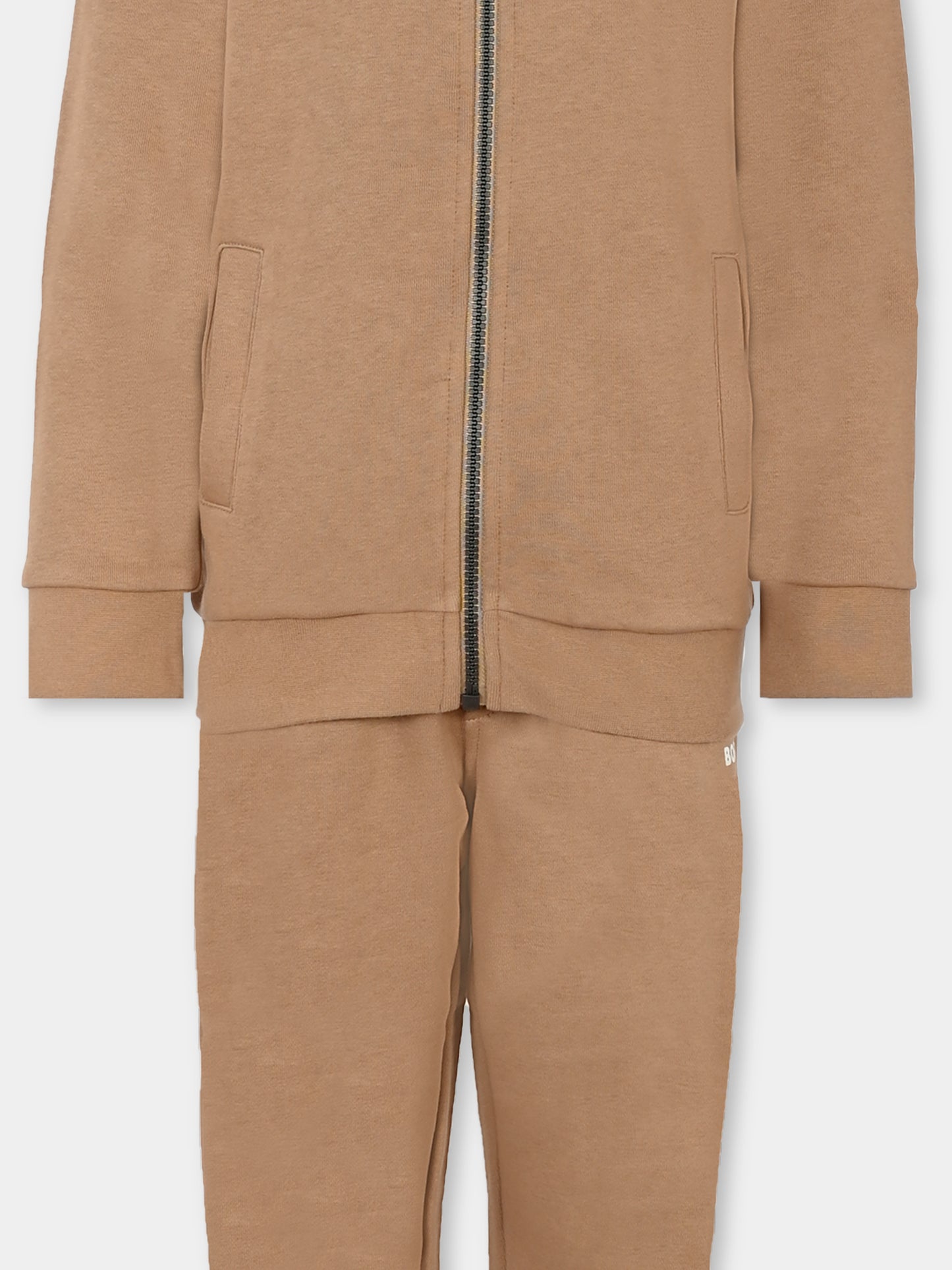 Completo beige per bambino con logo,Boss,J51135 269