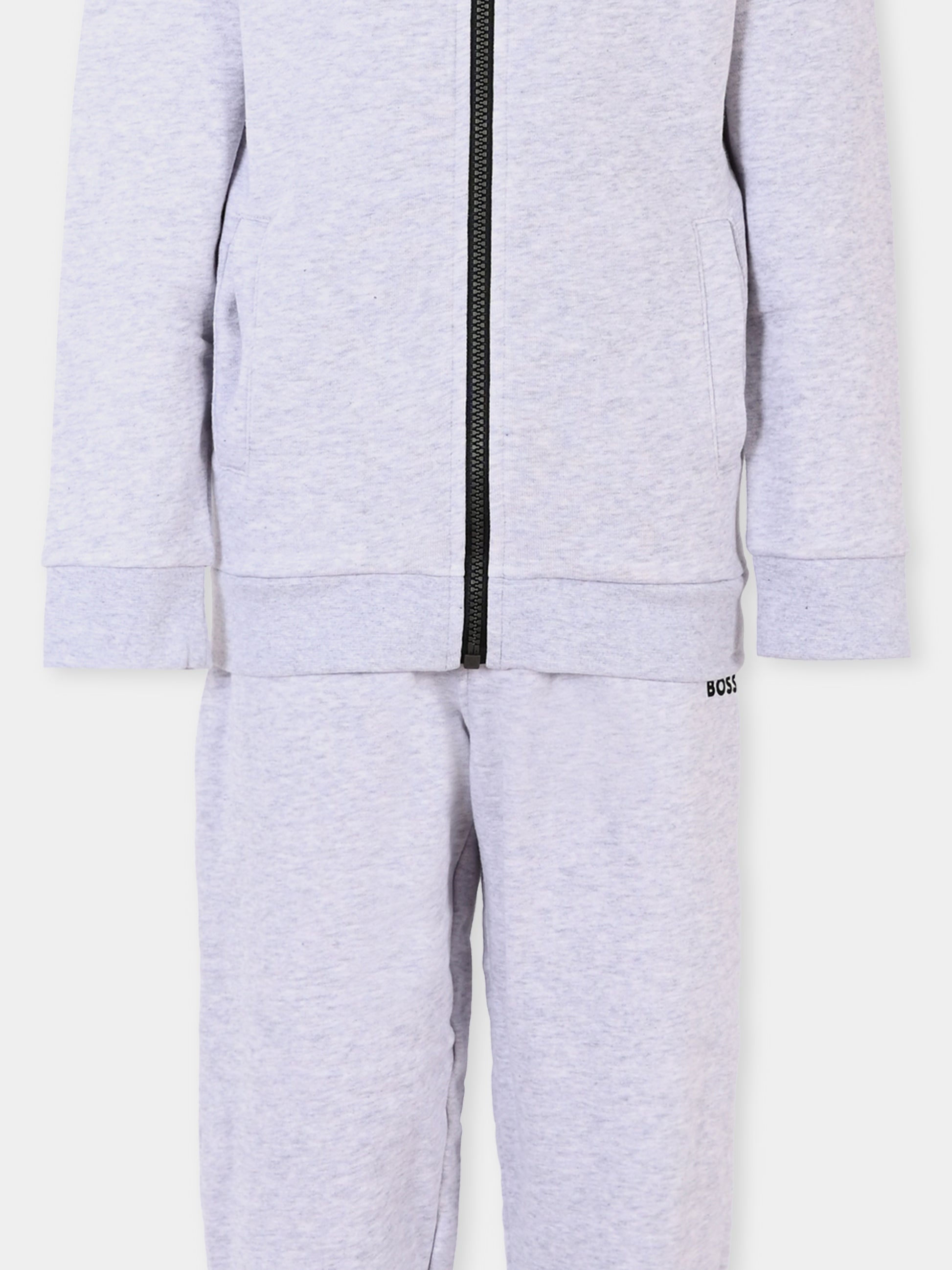Completo grigio per bambino con logo,Boss,J51135 A32