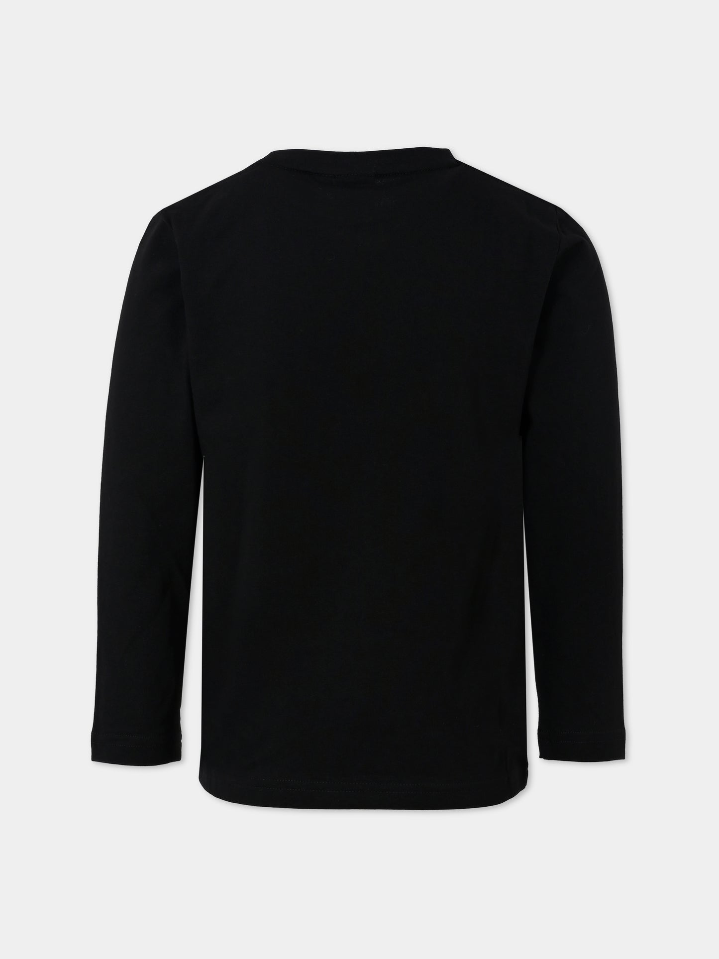 T-shirt nera per neonato con logo,Boss,J51208 09B