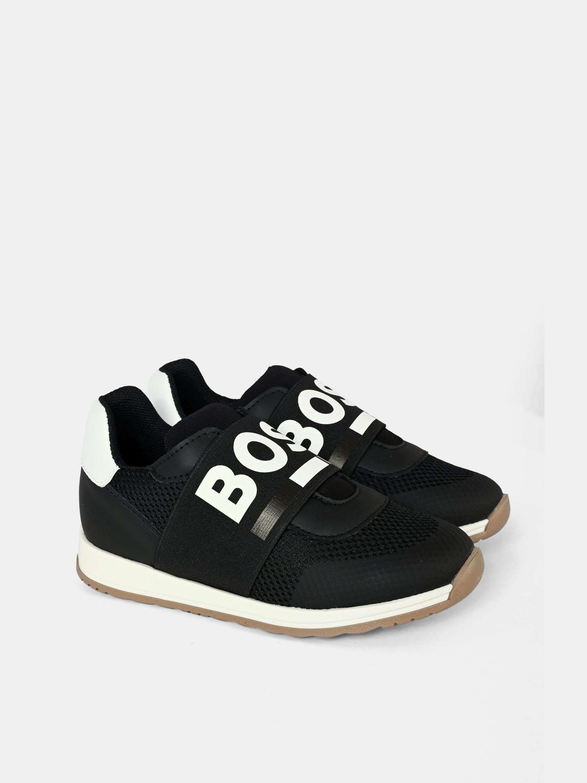 Sneakers nere per bambino con logo,Boss,J51335 09B