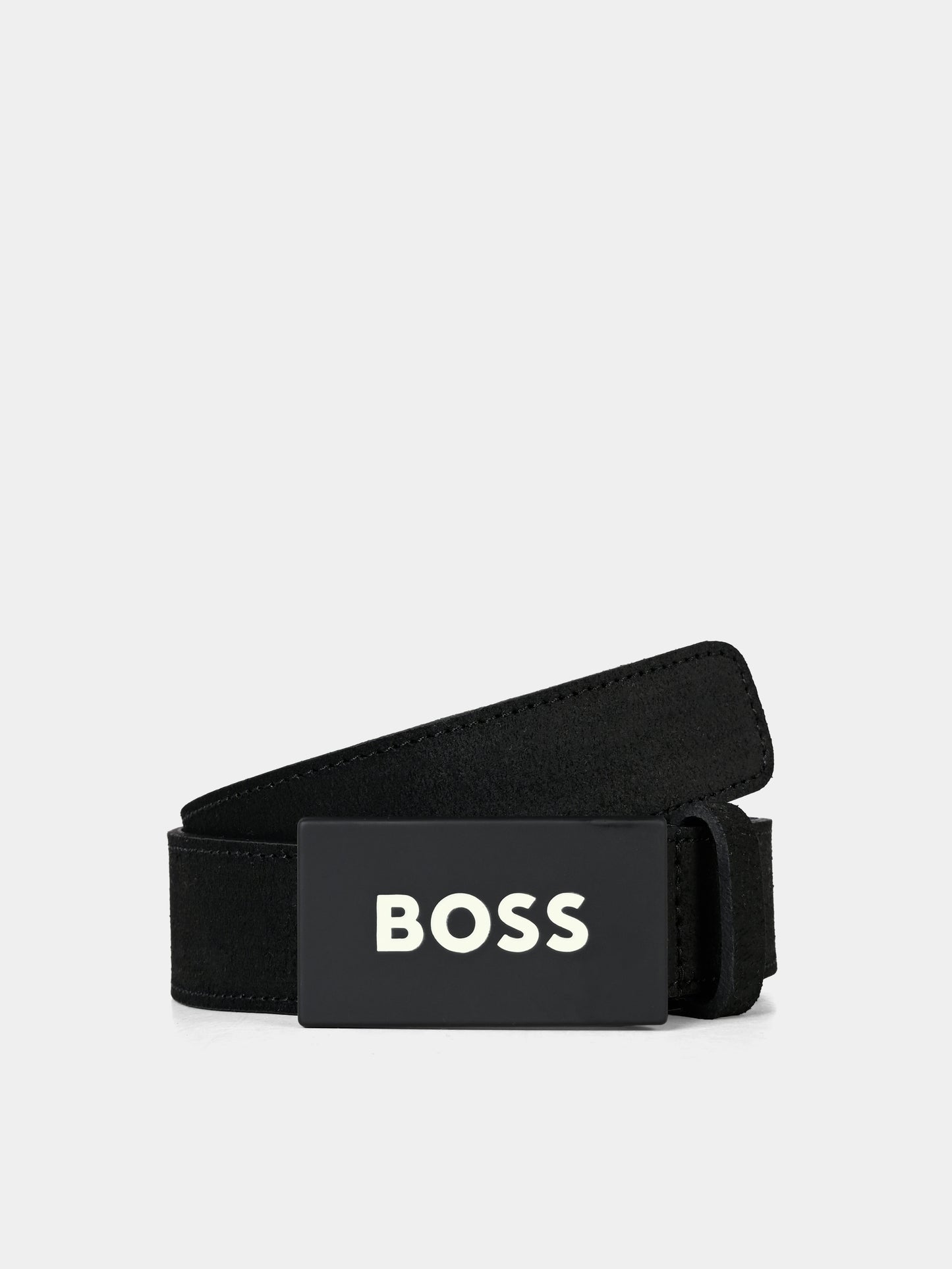 Cintura nera per bambino con logo,Boss,J51574 09B