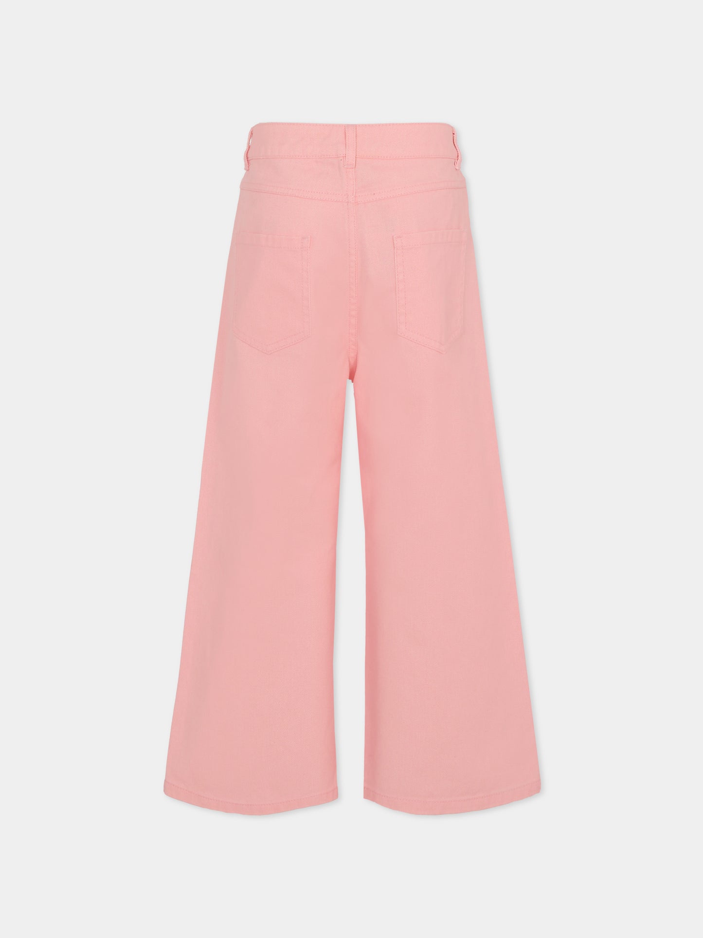 Jeans rosa per bambina con Teddy Bear e cuore,Moschino Kids,HDP06C LOA14 50209