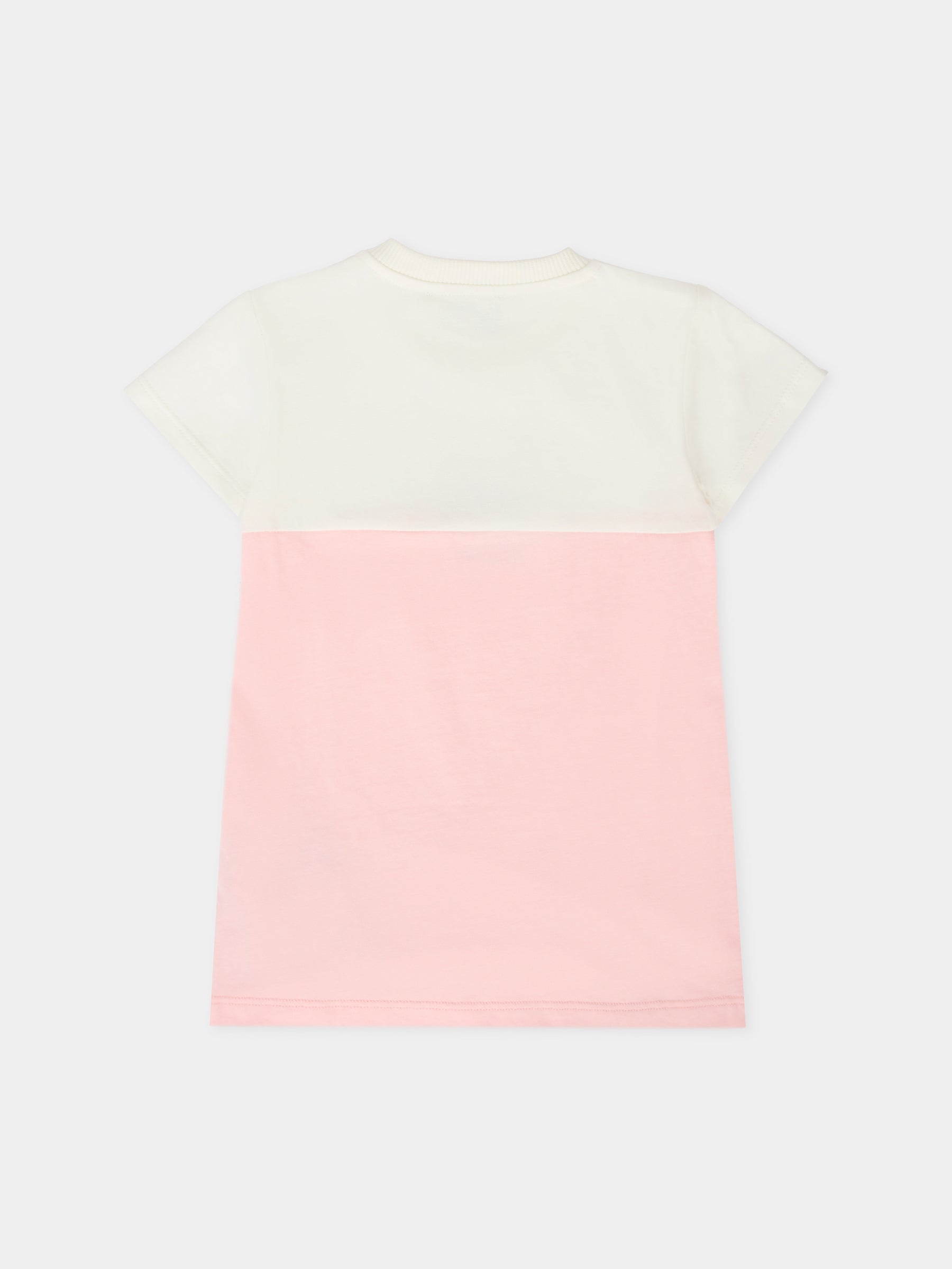 Vestito rosa per neonata con Teddy Bear,Moschino Kids,MDV0C5 LAA27 50209