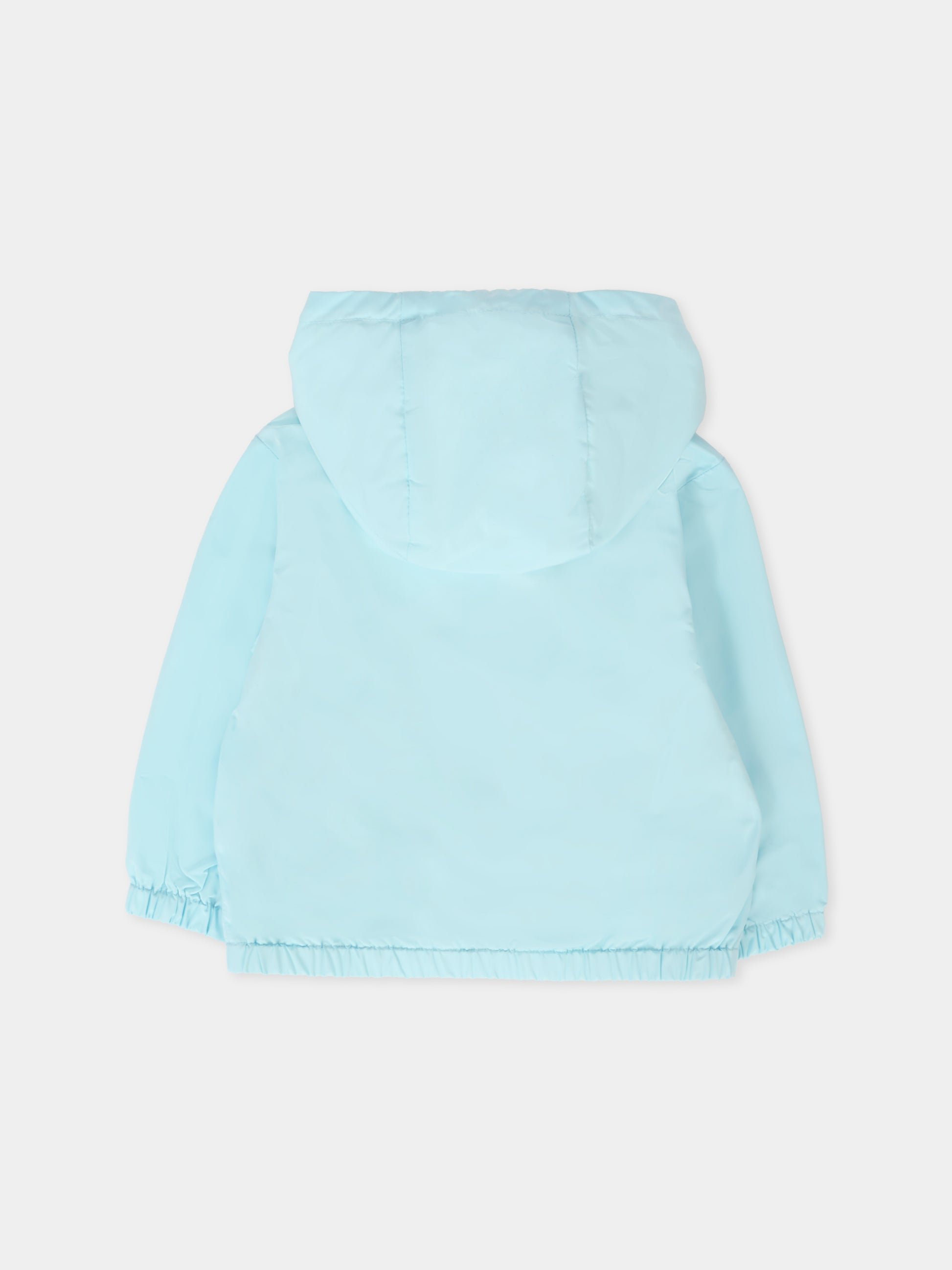 Giacca a vento celeste per neonato con Teddy Bear,Moschino Kids,MUS02V L3A39 40304