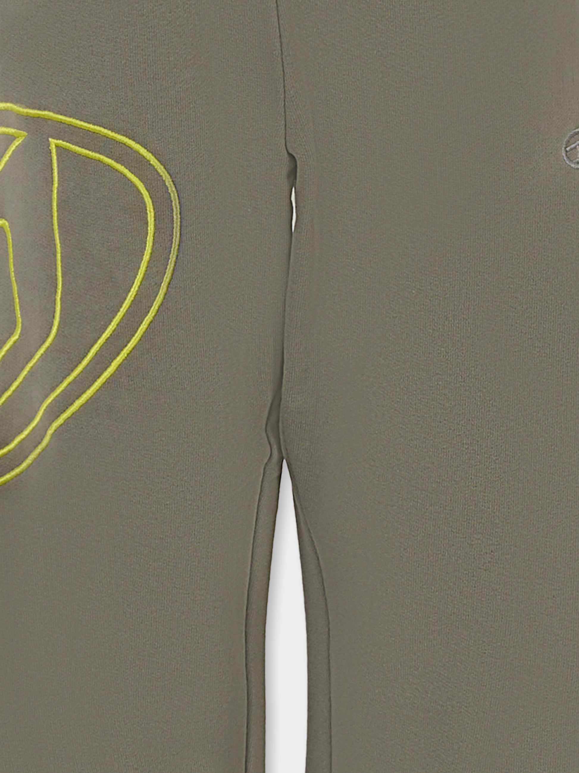 Pantaloni grigi per bambino con logo ricamato,Diesel,J02272 0GYCJ K934