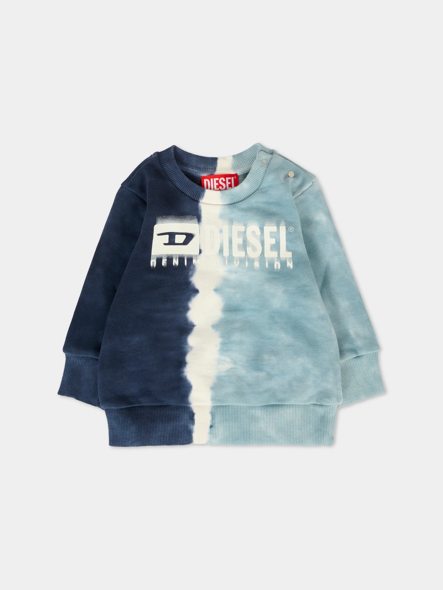 Felpa multicolor per neonato con logo,Diesel,K00611 KYAZF K80AA