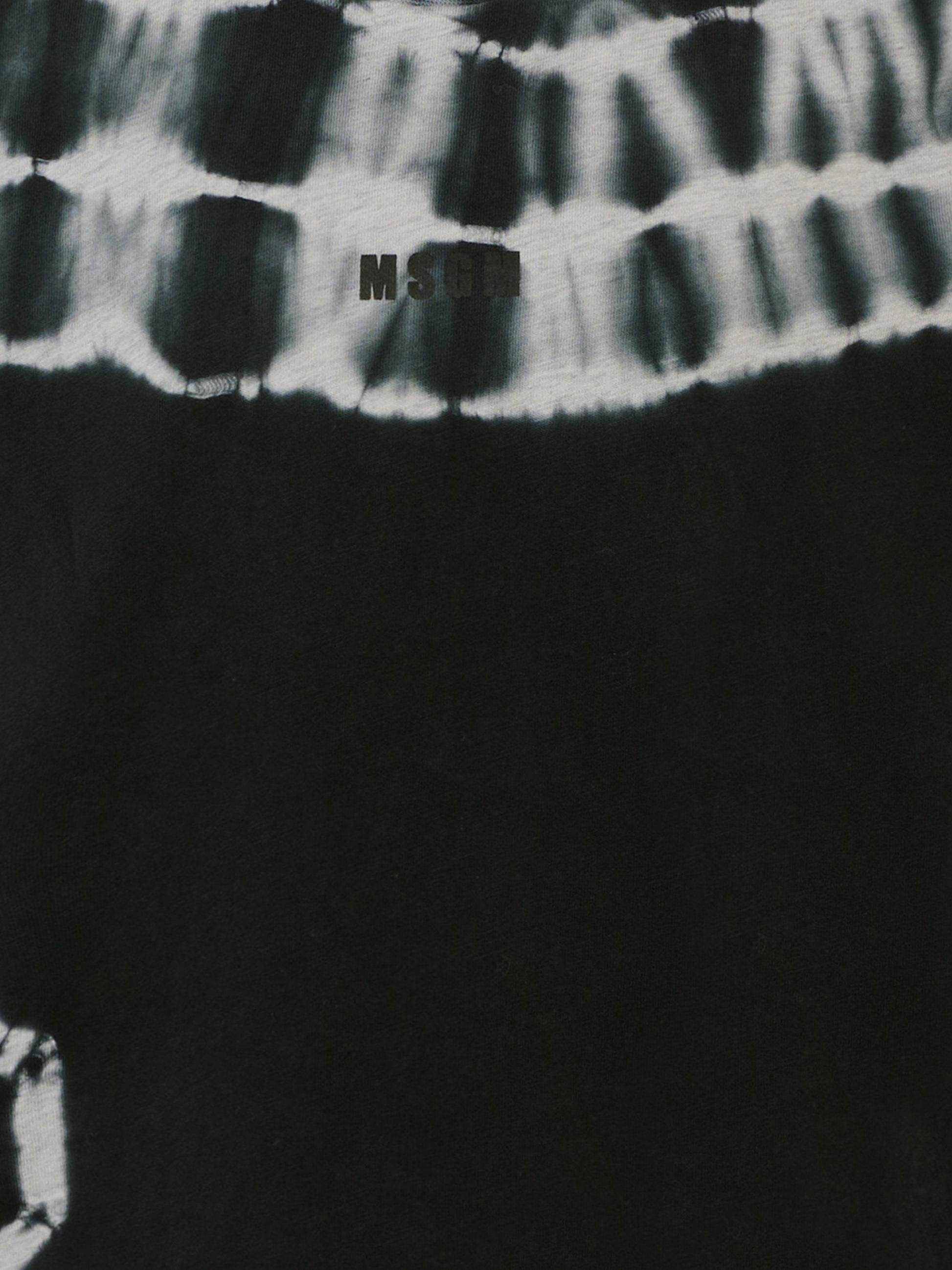 T-shirt nera per bambino con stampa tie dye,Msgm Kids,S5MSJBTH183 107