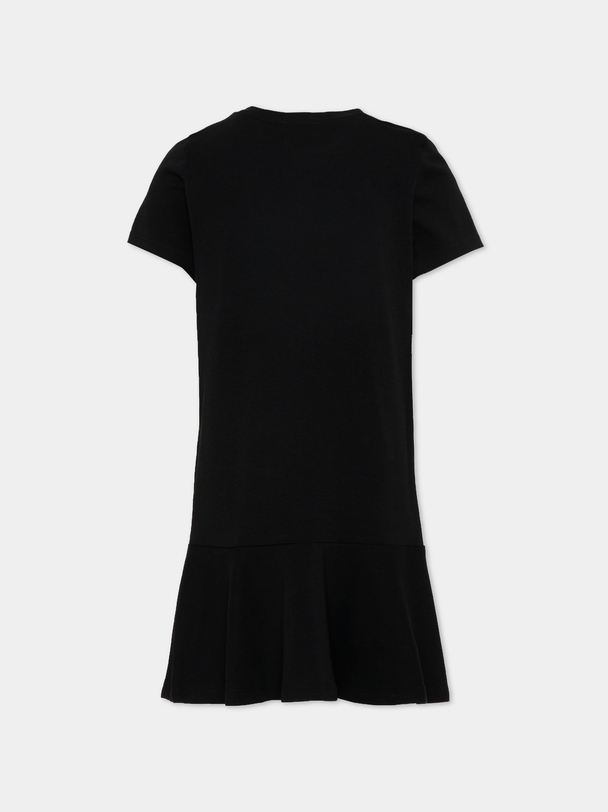 Vestito nero per bambina con stampa borsa,Marc Jacobs,W60711 09B