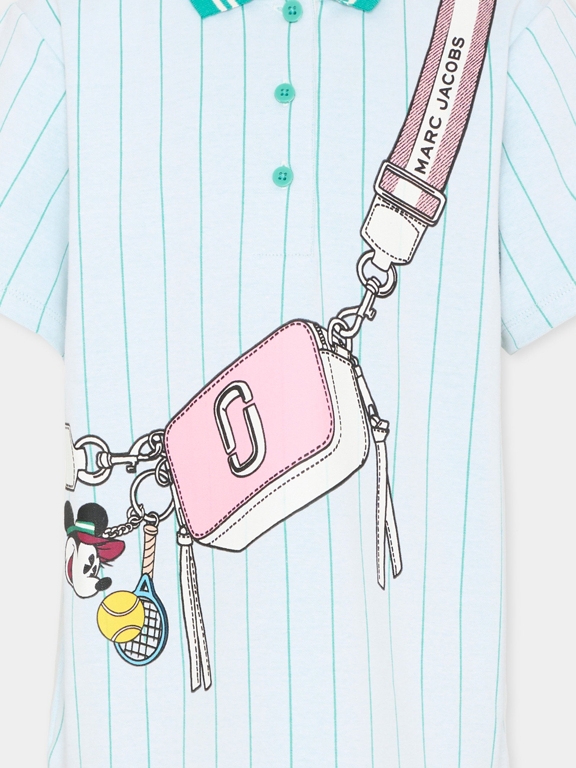 Vestito multicolor per bambina con Mickey Mouse,Marc Jacobs,W60716 126