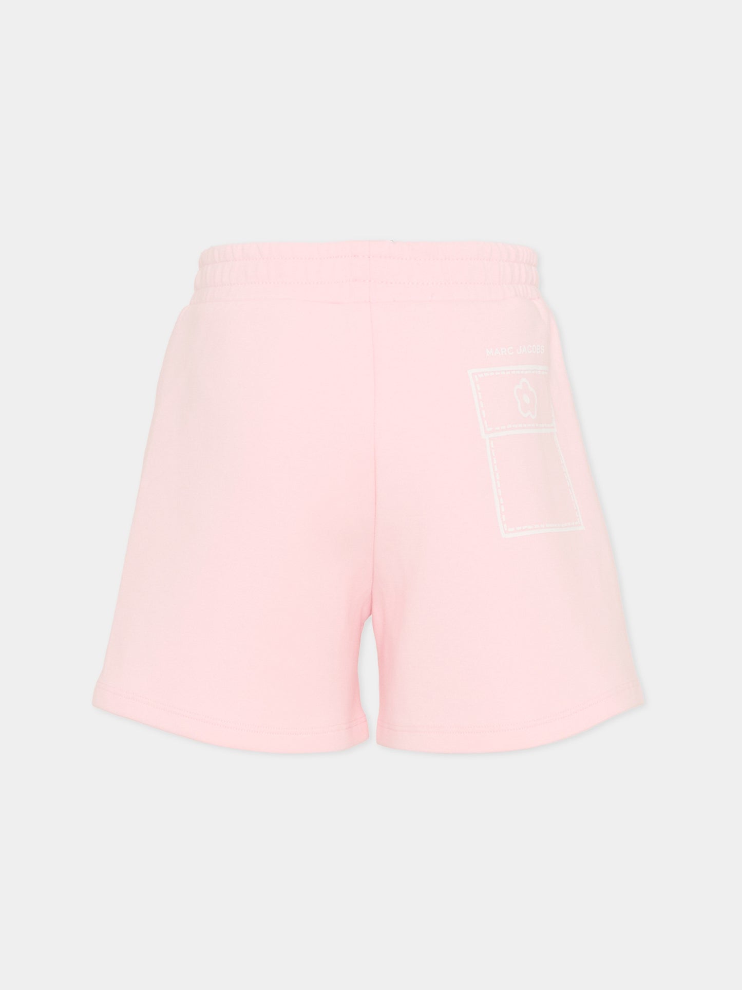 Shorts rosa per bambina con margherita,Marc Jacobs,W60736 475