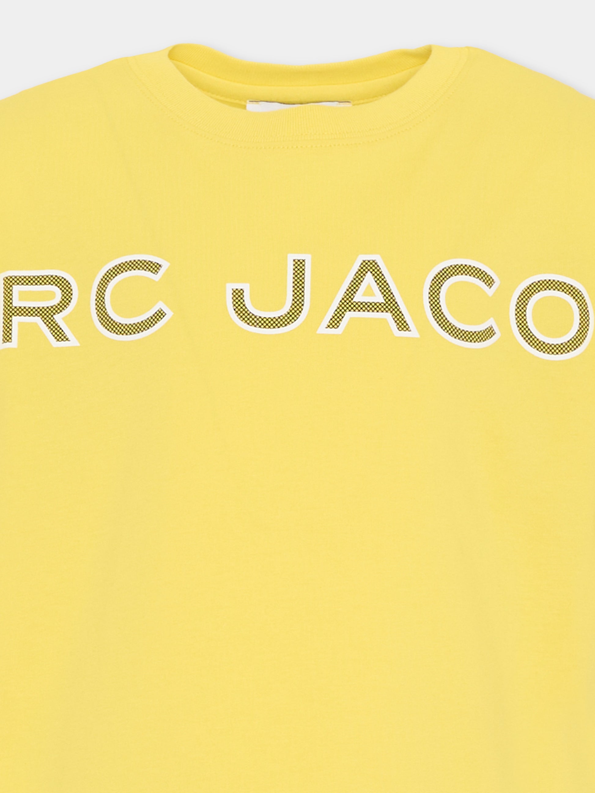 T-shirt gialla per bambini con logo,Marc Jacobs,W60766 538