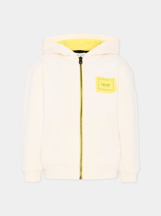 Felpa gialla per bambini con logo,Marc Jacobs,W60776 N05
