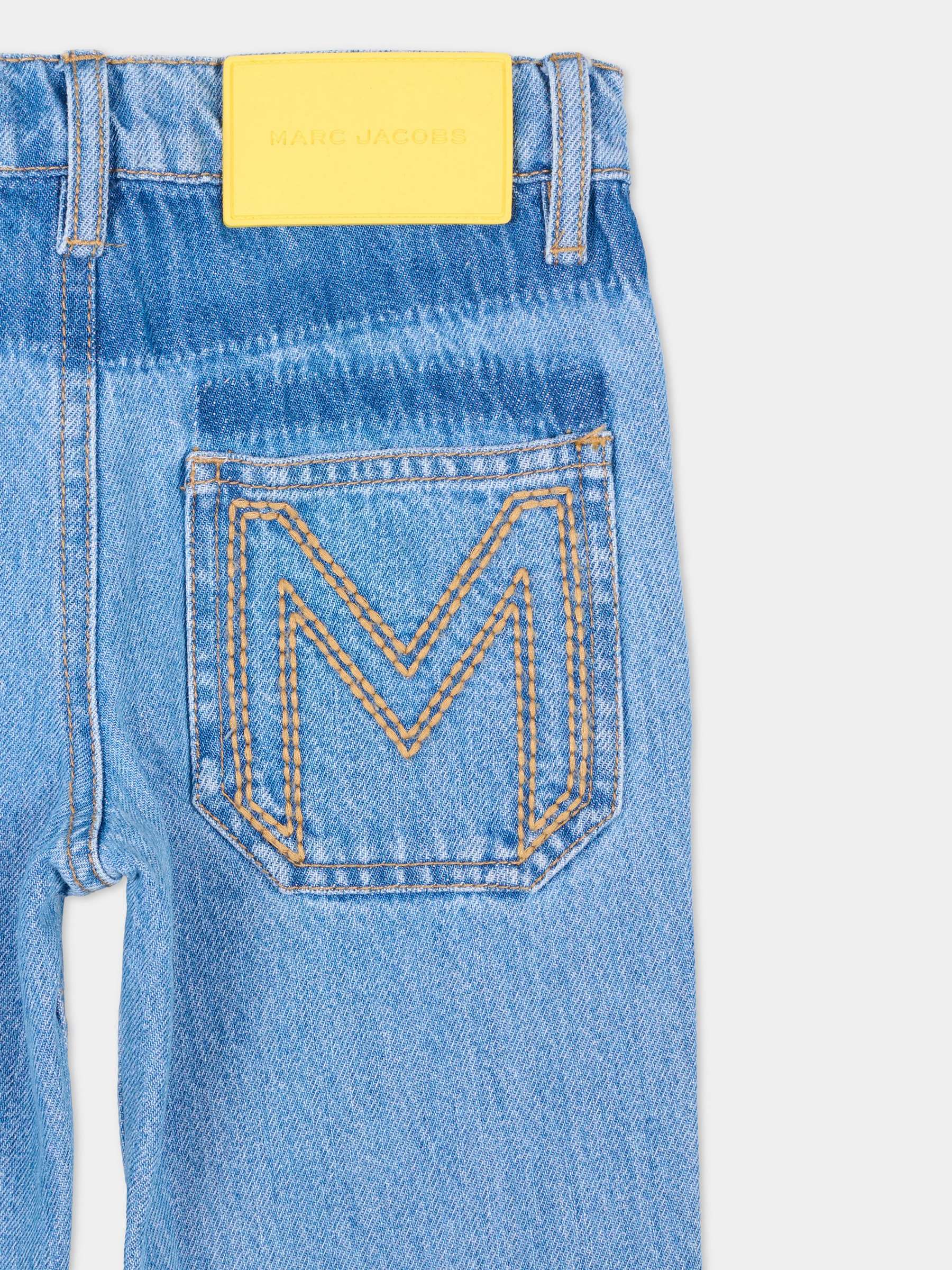 Jeans denim per bambino con patch,Marc Jacobs,W60795 Z10