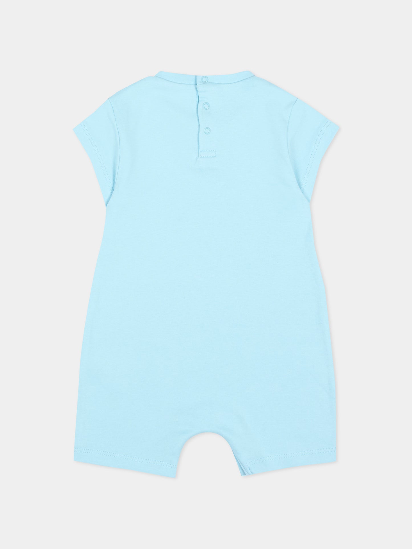 Pagliaccetto celeste per neonato con stampa,Marc Jacobs,W60807 77B