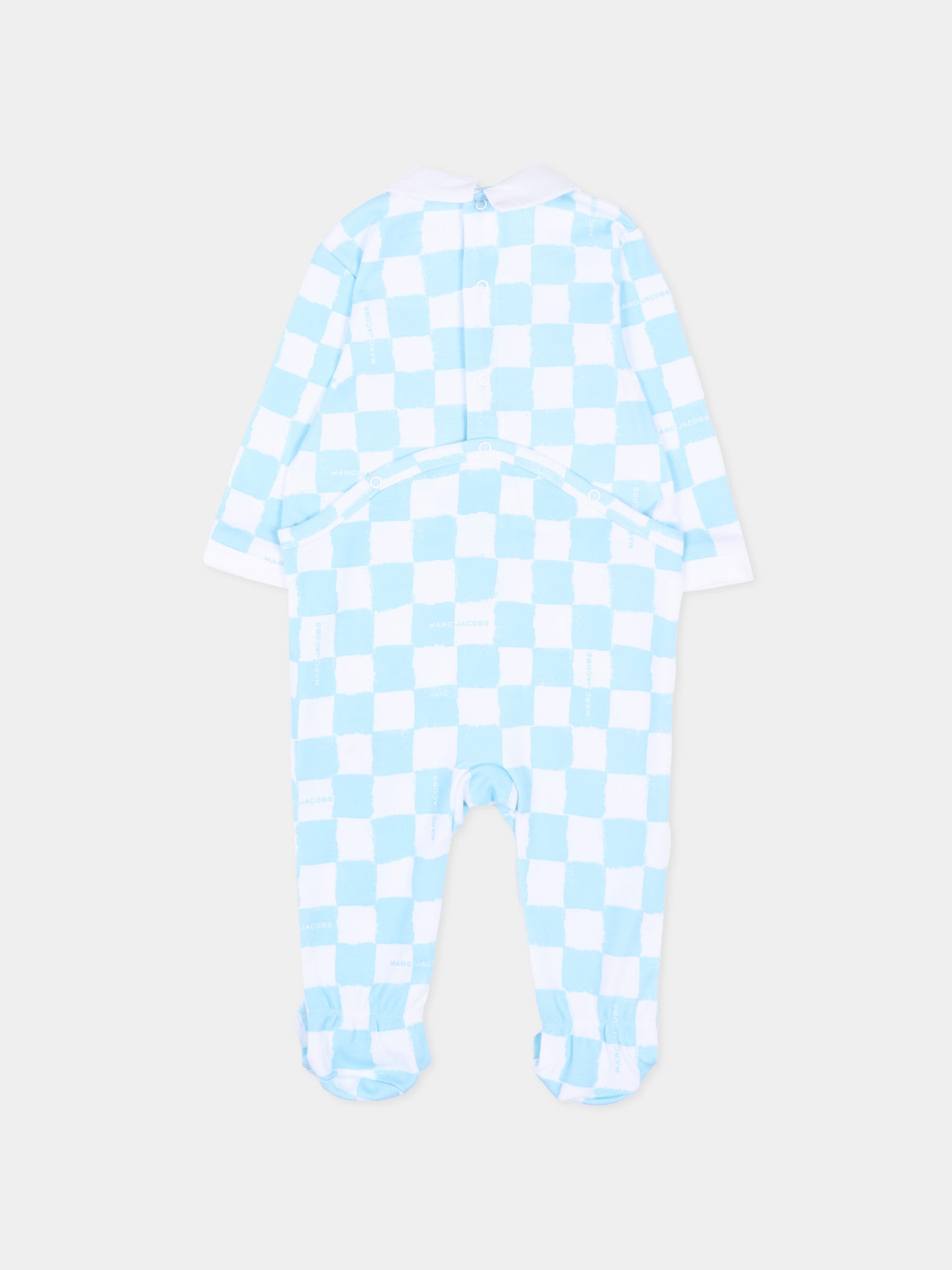 Set tutina celeste per neonato con logo,Marc Jacobs,W60814 77B