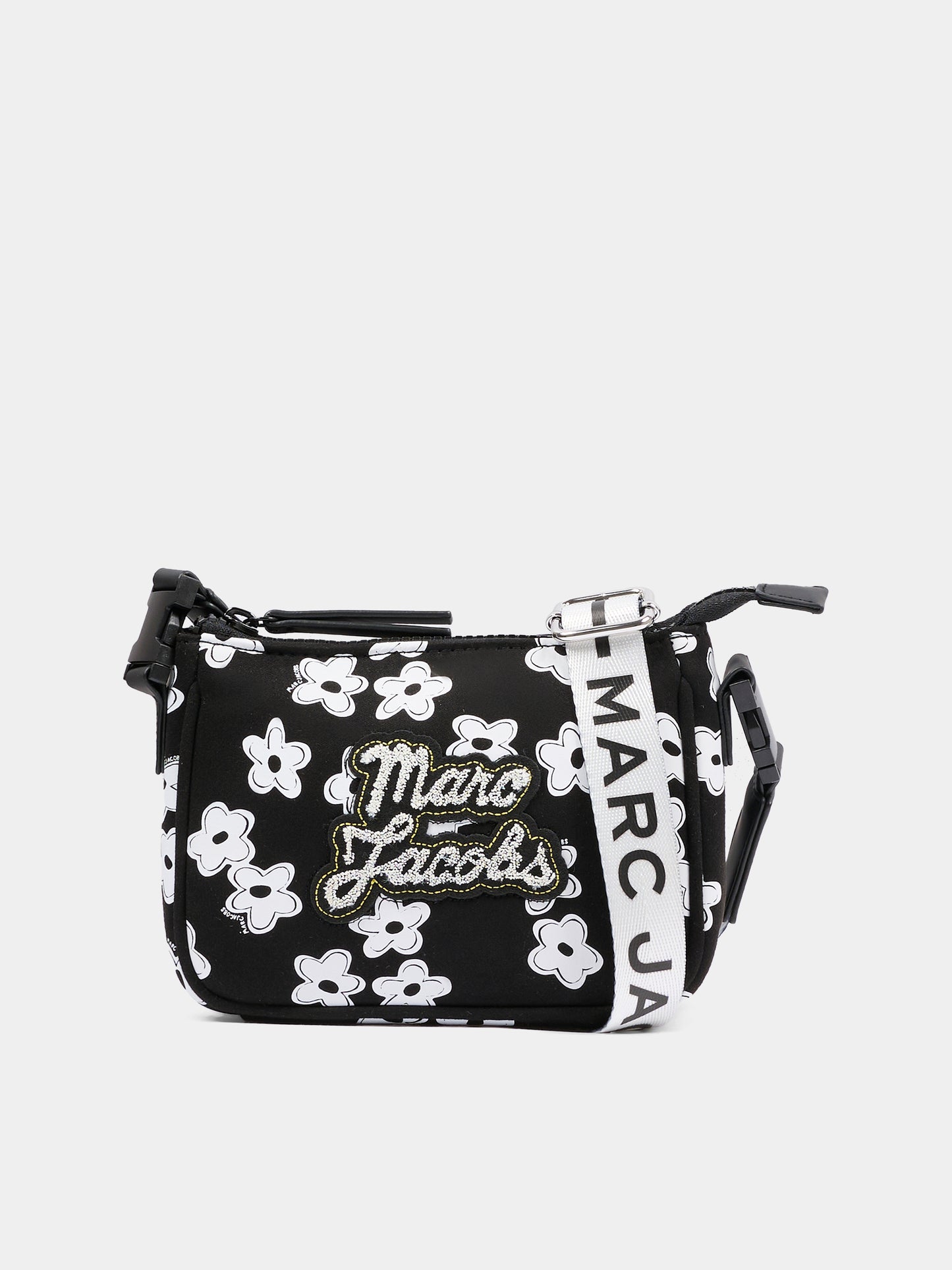 Borsa nera per bambina con margherite,Marc Jacobs,W60835 09B