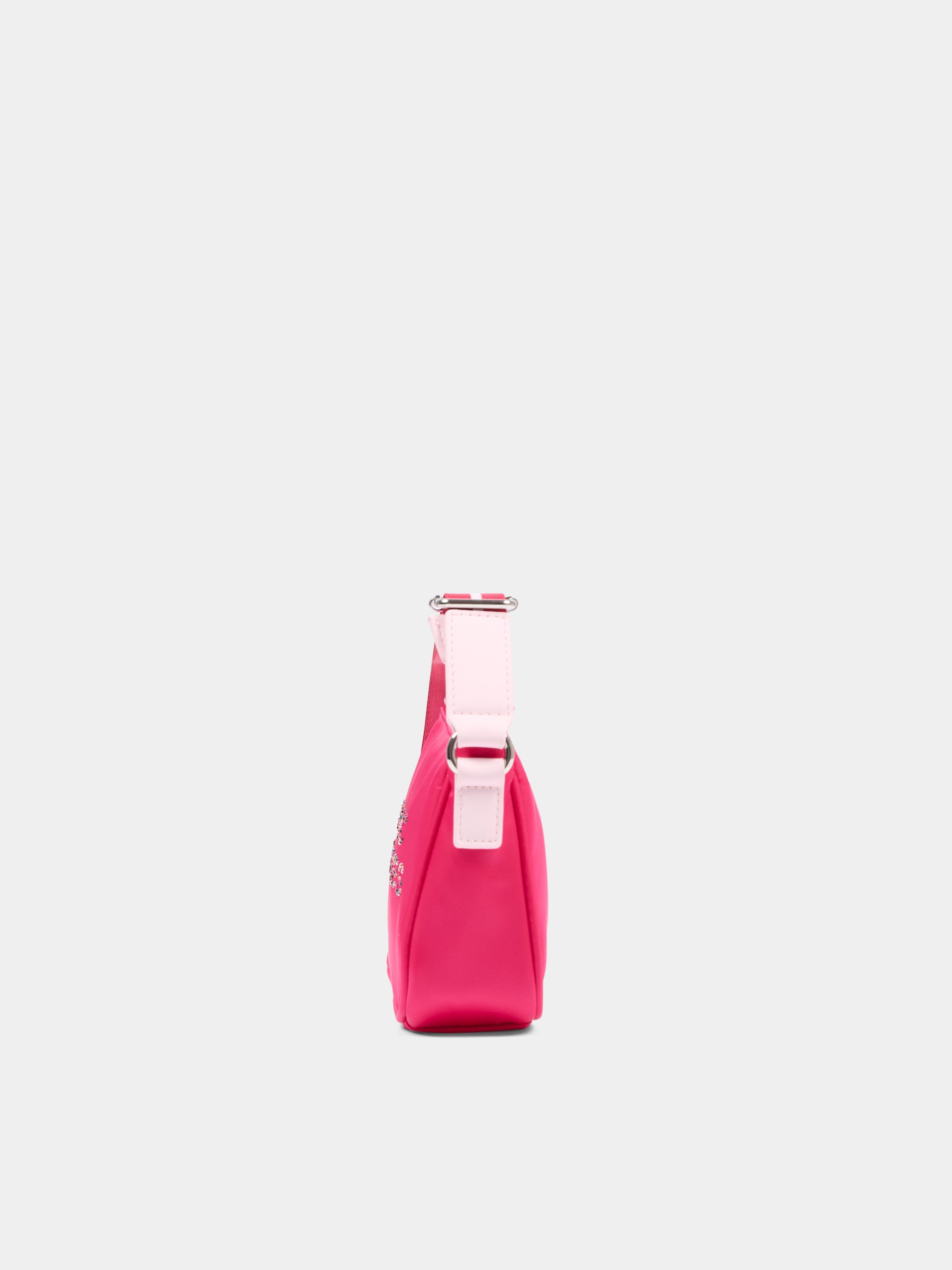 Borsa fucsia per bambina con logo di strass,Marc Jacobs,W60837 437