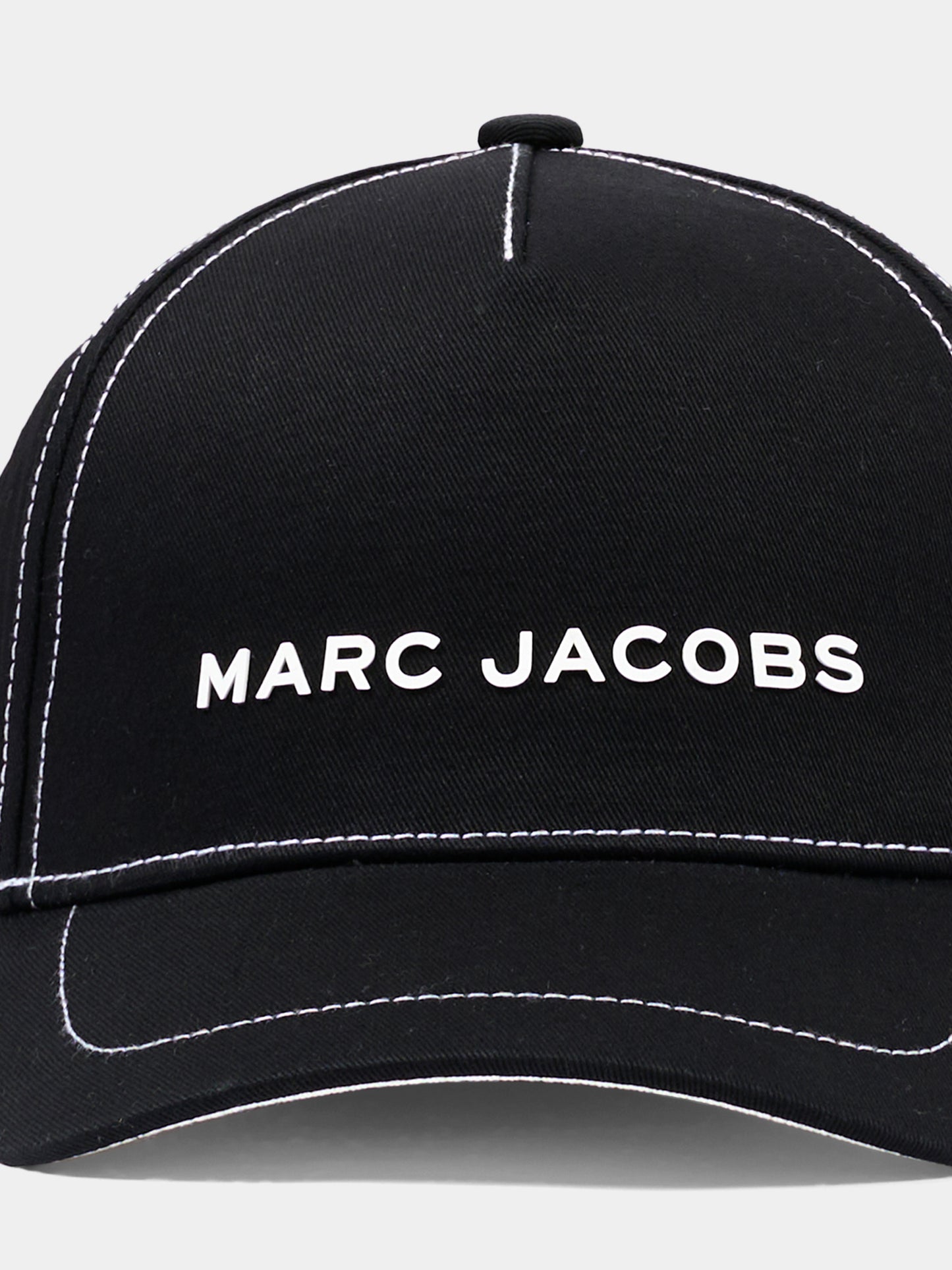 Cappello con visiera nero per bambini con logo,Marc Jacobs,W60844 09B