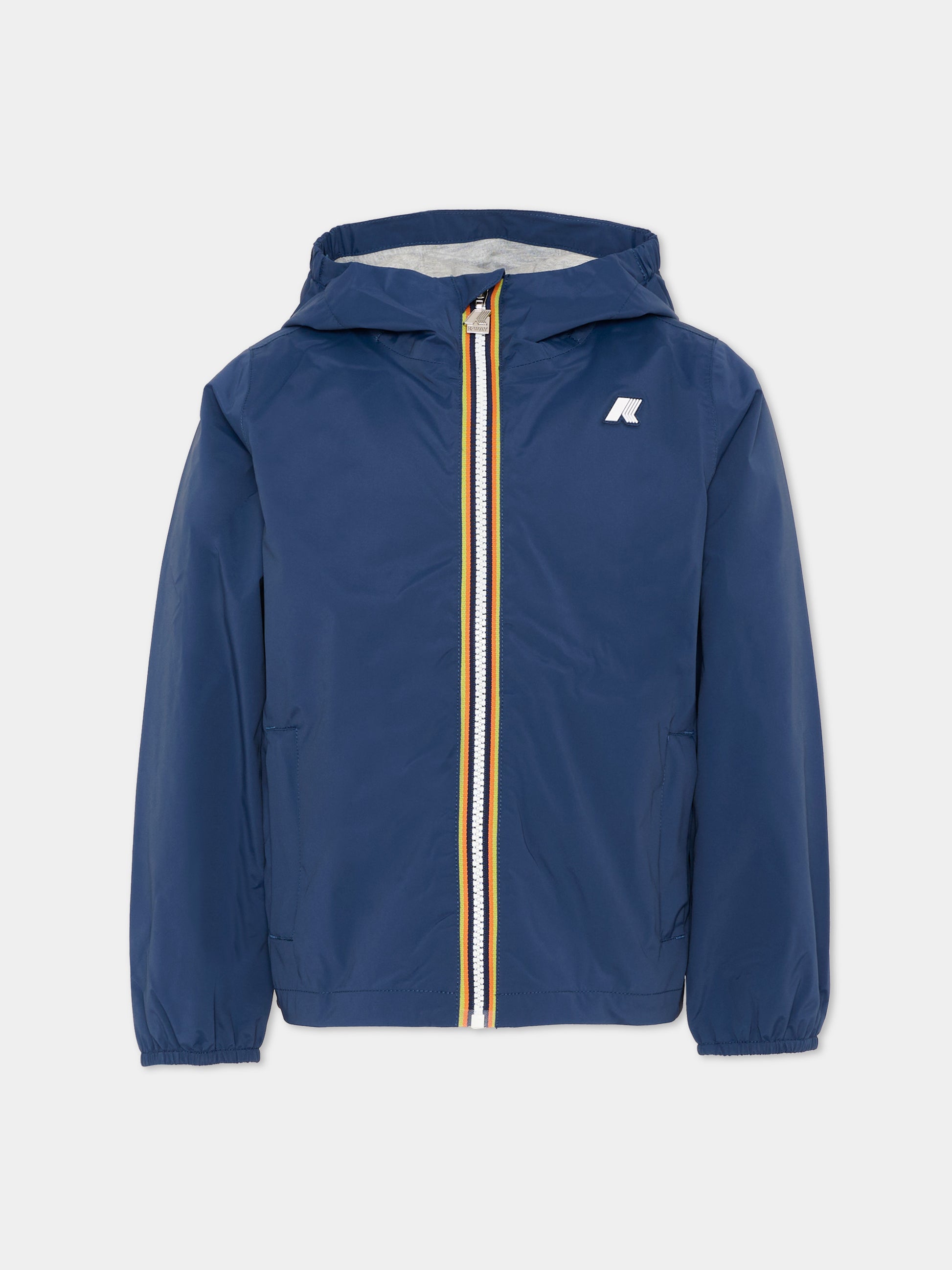 Giacche a vento blu per bambino,K-way,K41335W B67