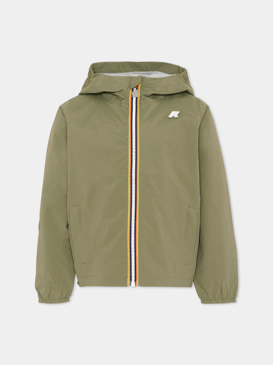 Giacche a vento verde per bambino,K-way,K41335W V15