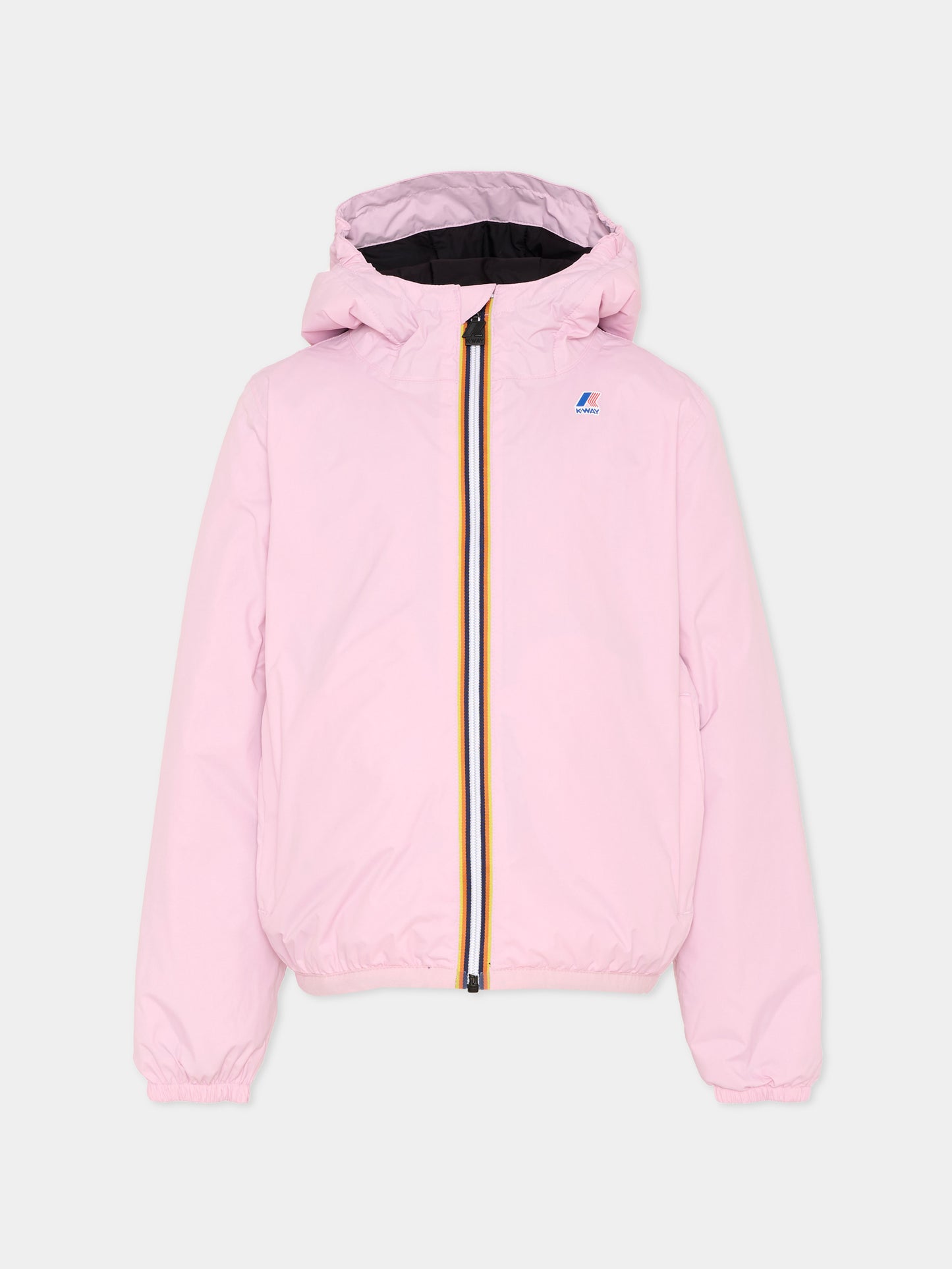 Giacca rosa Le Vrai 4.0 Claude Warm per bambina con logo,K-way,K7141FW V18