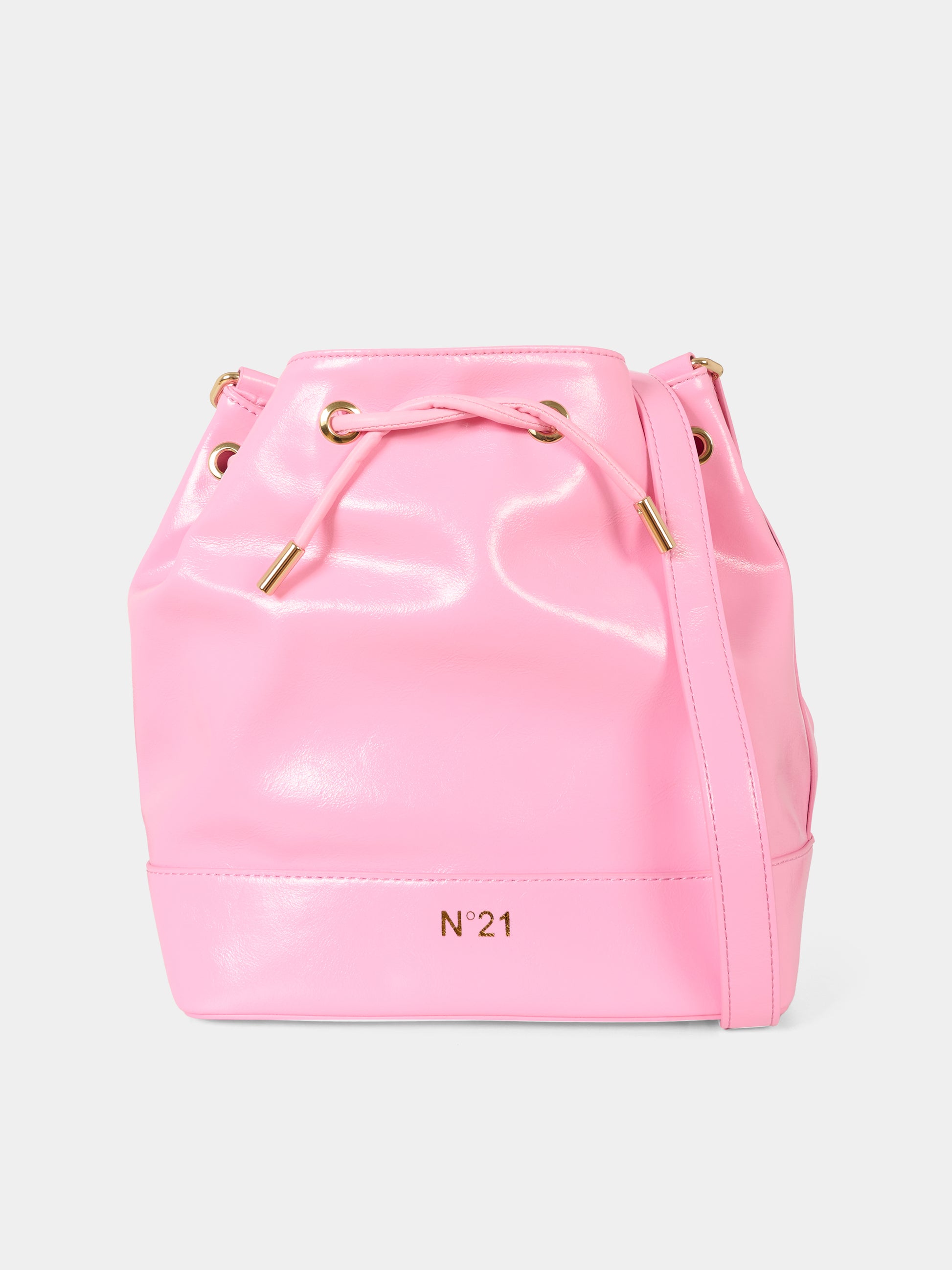 Borsa rosa per bambina con logo,N°21 Kids,N2104Q N0246 0N318