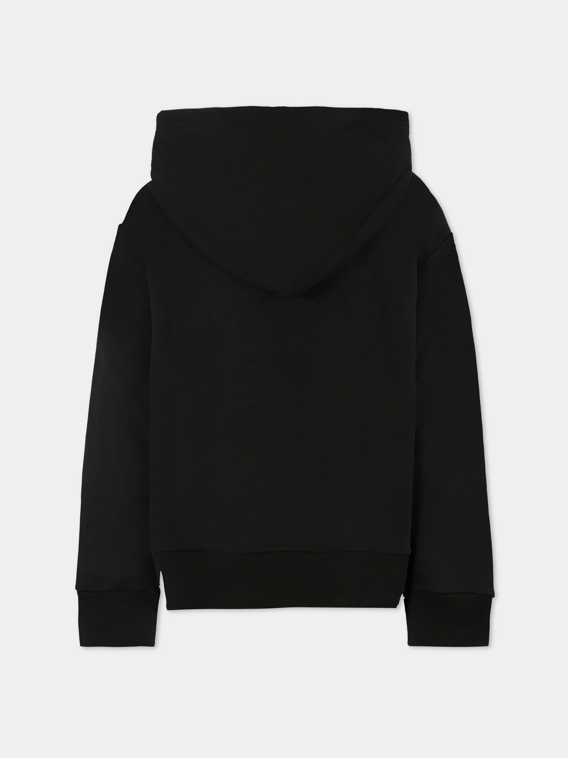 Felpa nera per bambini con logo,N°21 Kids,N21893 N0154 0N900