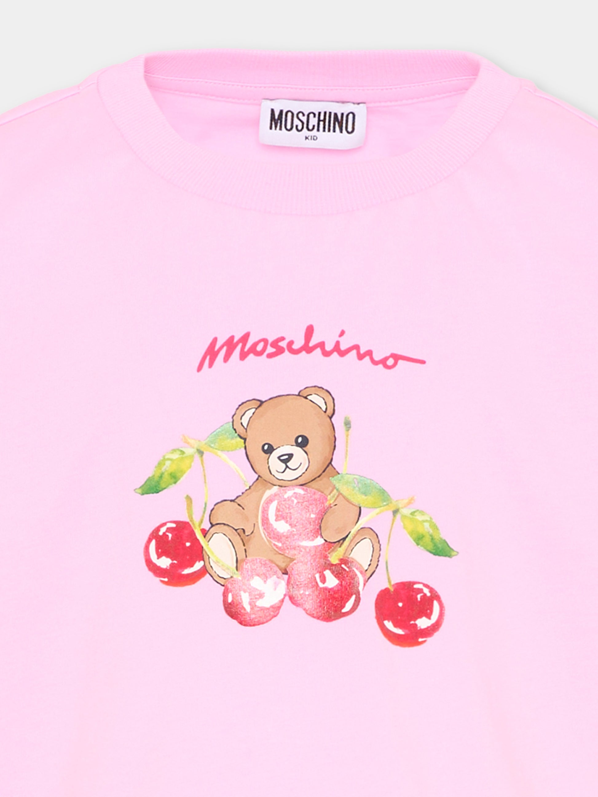 Completo sportivo multicolor per bambina con Teddy Bear,Moschino Kids,HDG01N LCA52 83688