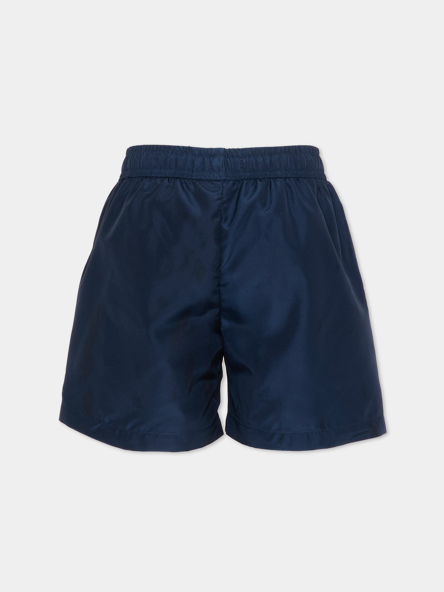 Boxer mare blu per bambino con Teddy Bear,Moschino Kids,HUL01L LKA02 40016