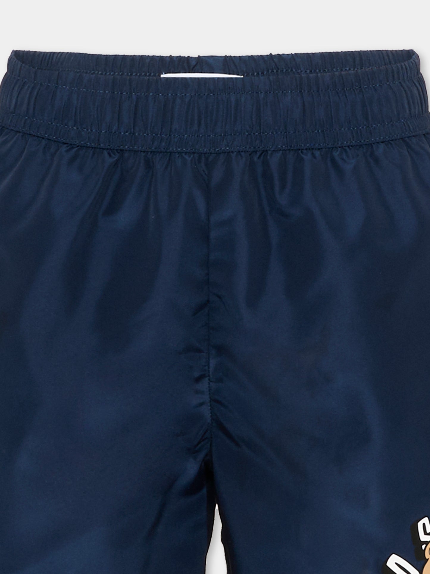 Boxer mare blu per bambino con Teddy Bear,Moschino Kids,HUL01L LKA02 40016