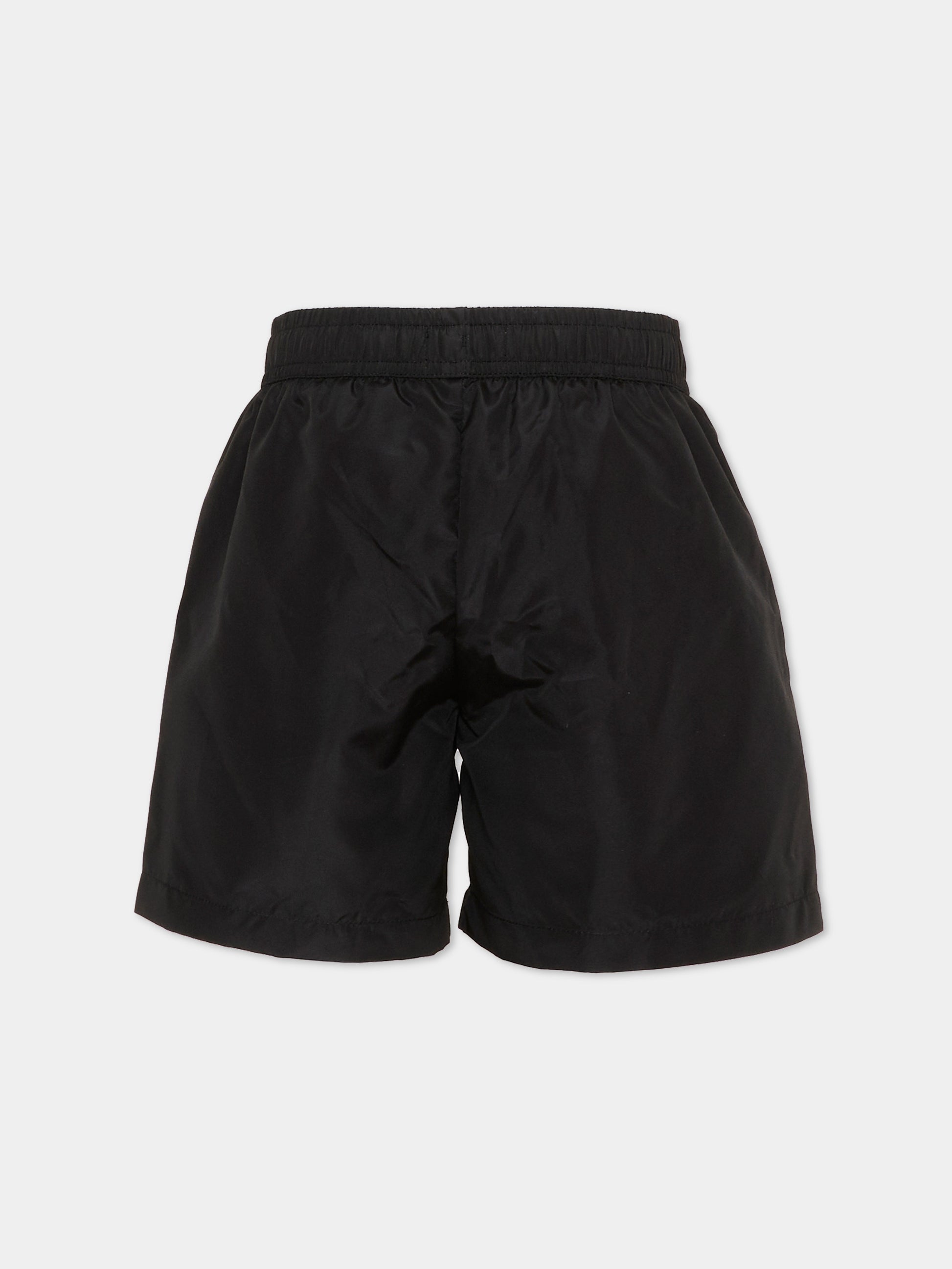 Boxer mare nero per bambino con Teddy Bear,Moschino Kids,HUL01L LKA02 60100